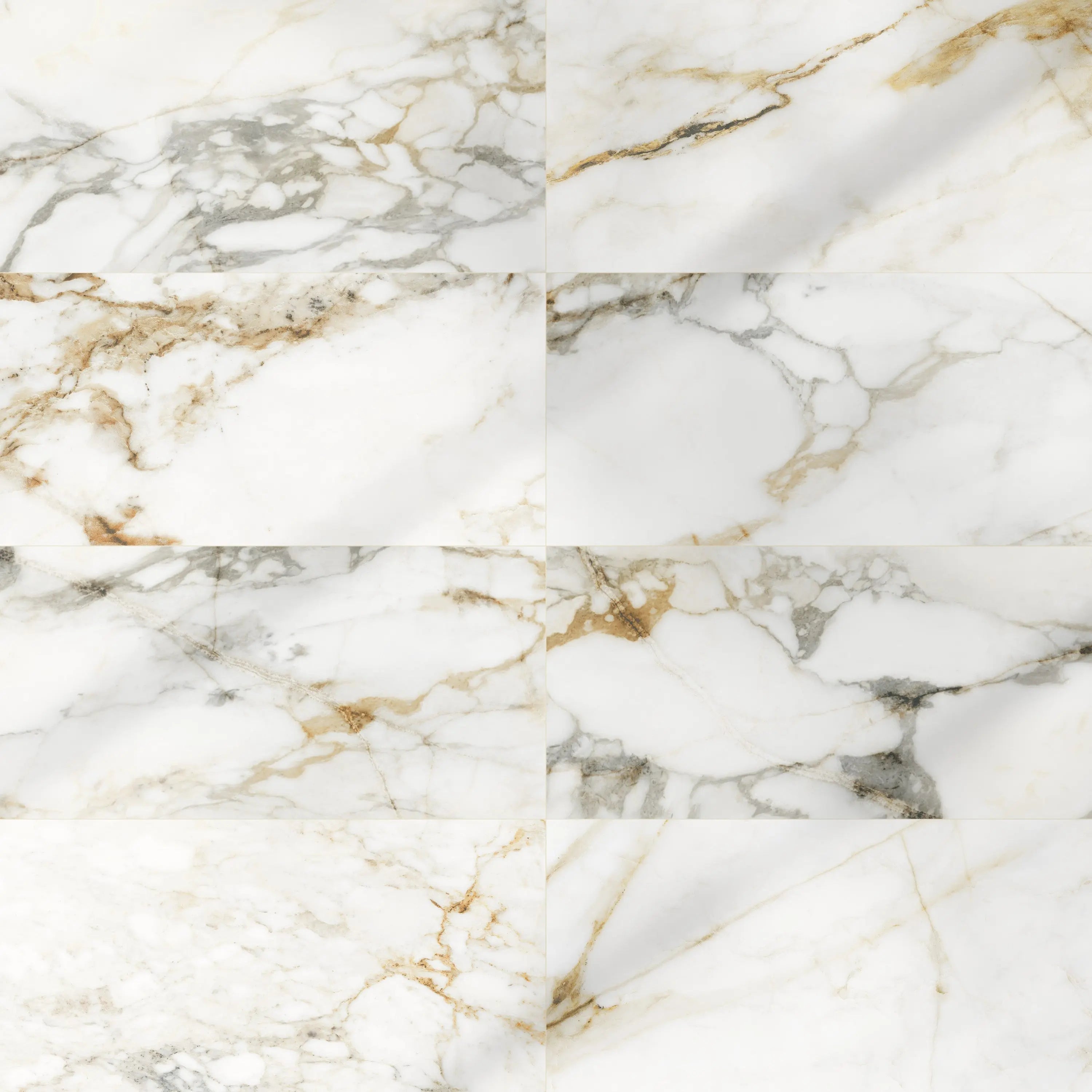 Aurora Porcelain Tile White Glossy 12x24