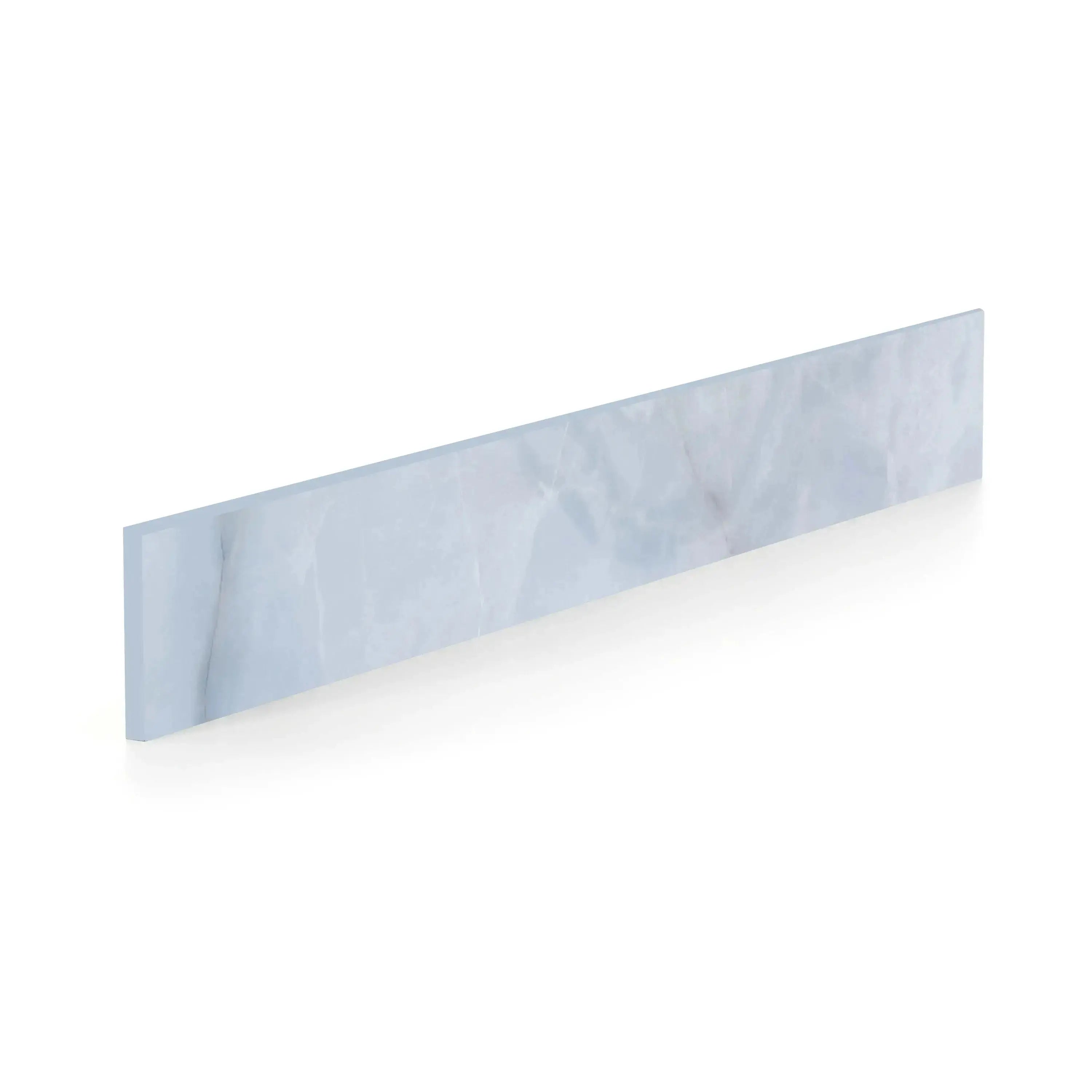 Opal Porcelain Tile Blue Bullnose Matte