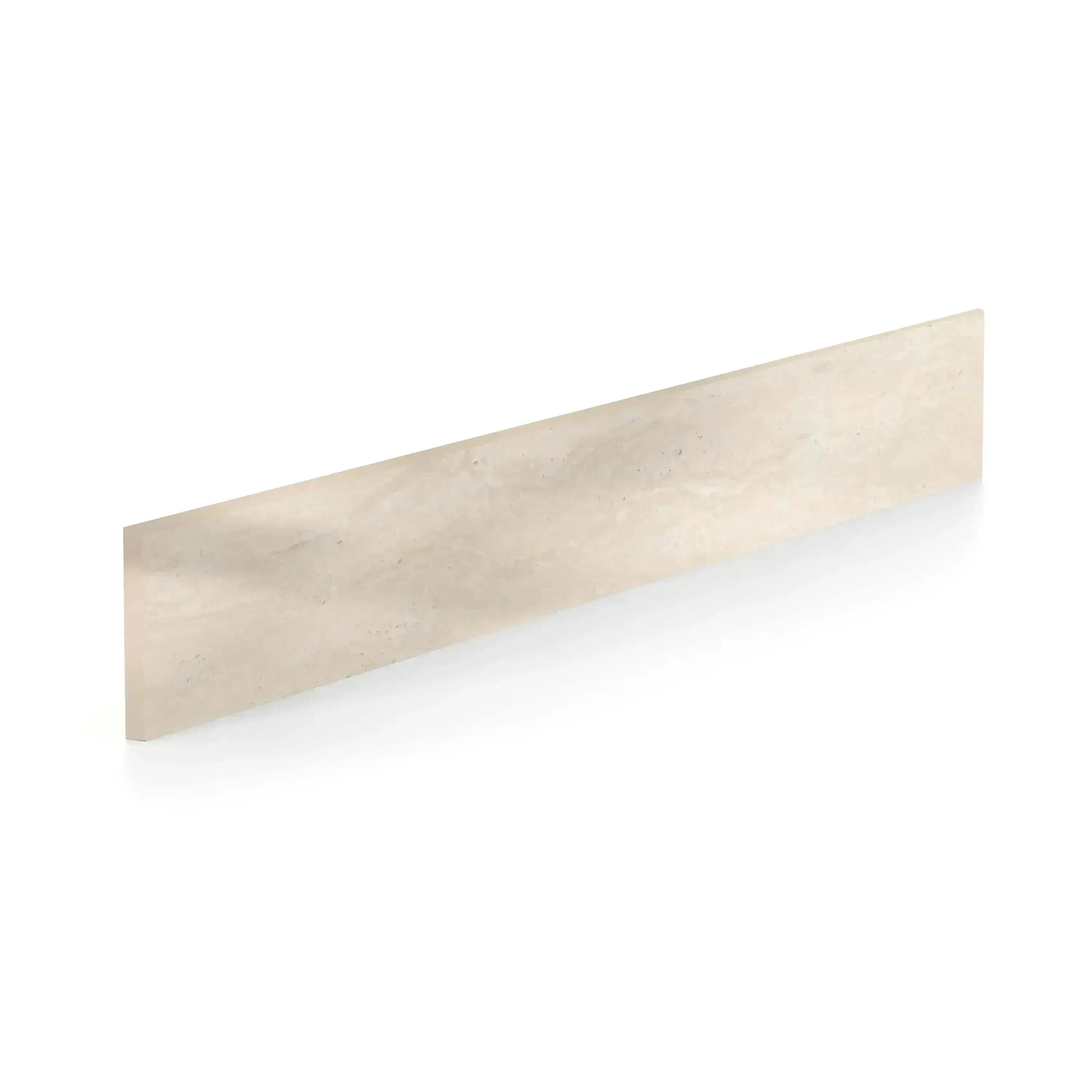 Travertino Porcelain Tile Ivory Bullnose Polished