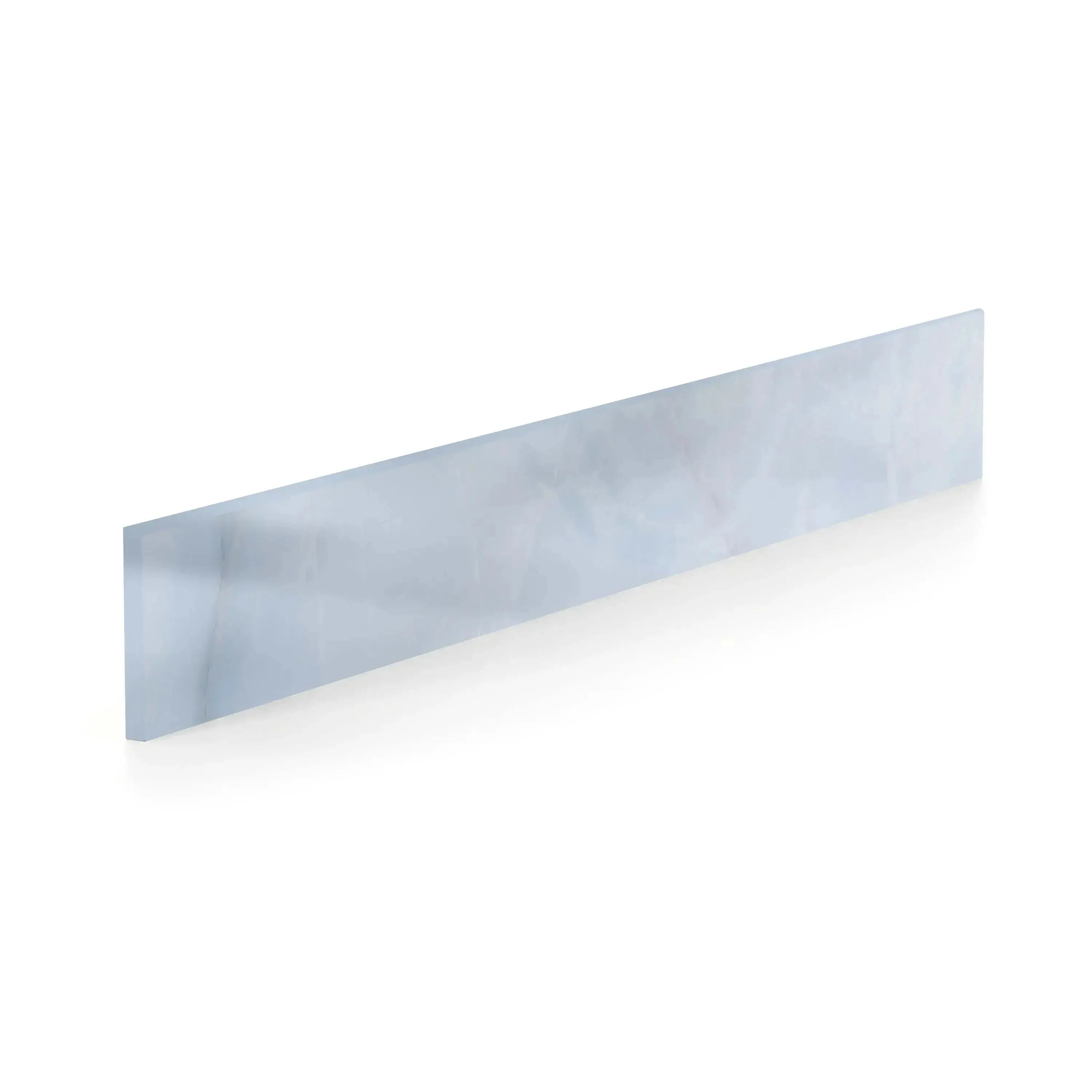 Opal Porcelain Tile Blue Bullnose Polished