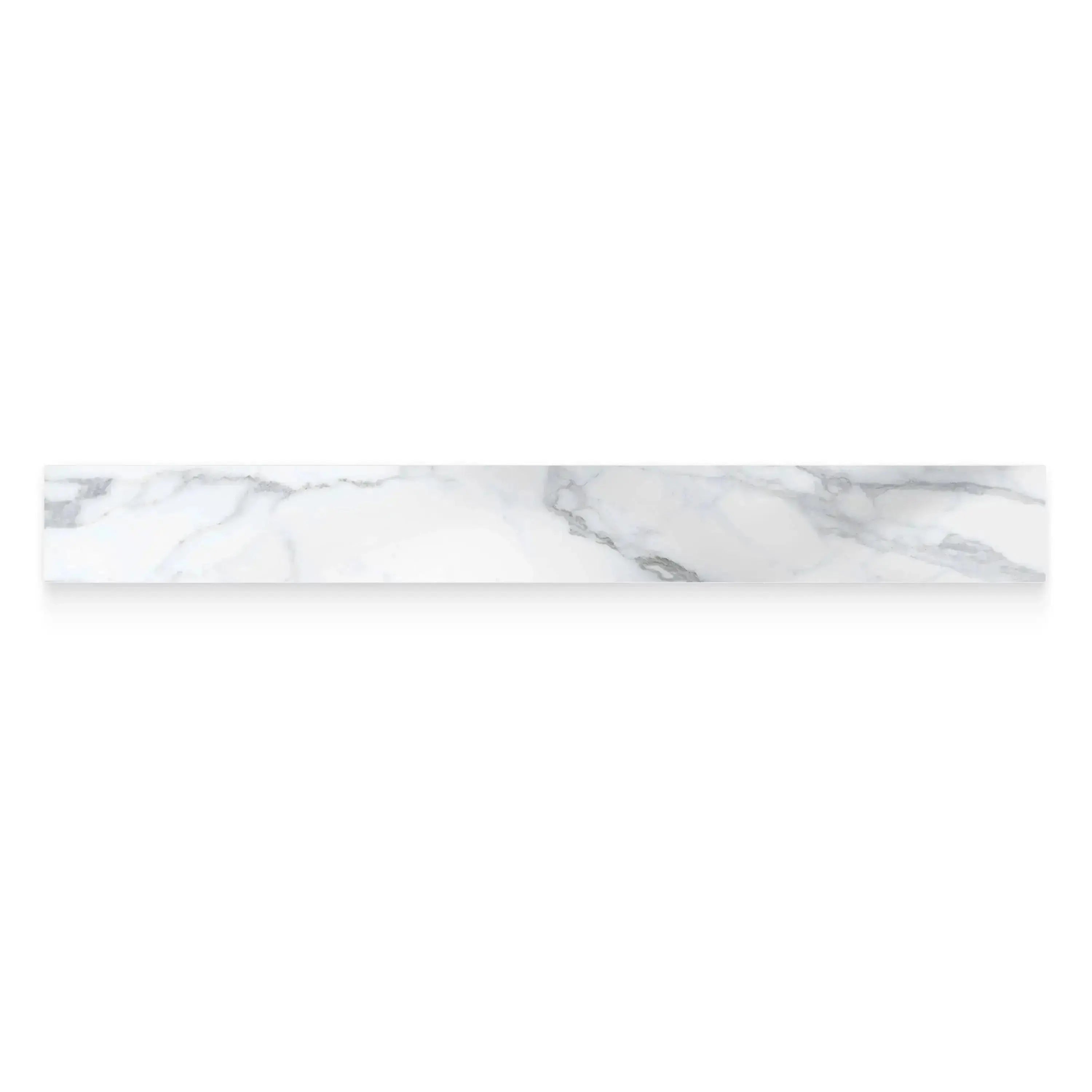 Statuario Porcelain Tile Bullnose Polished