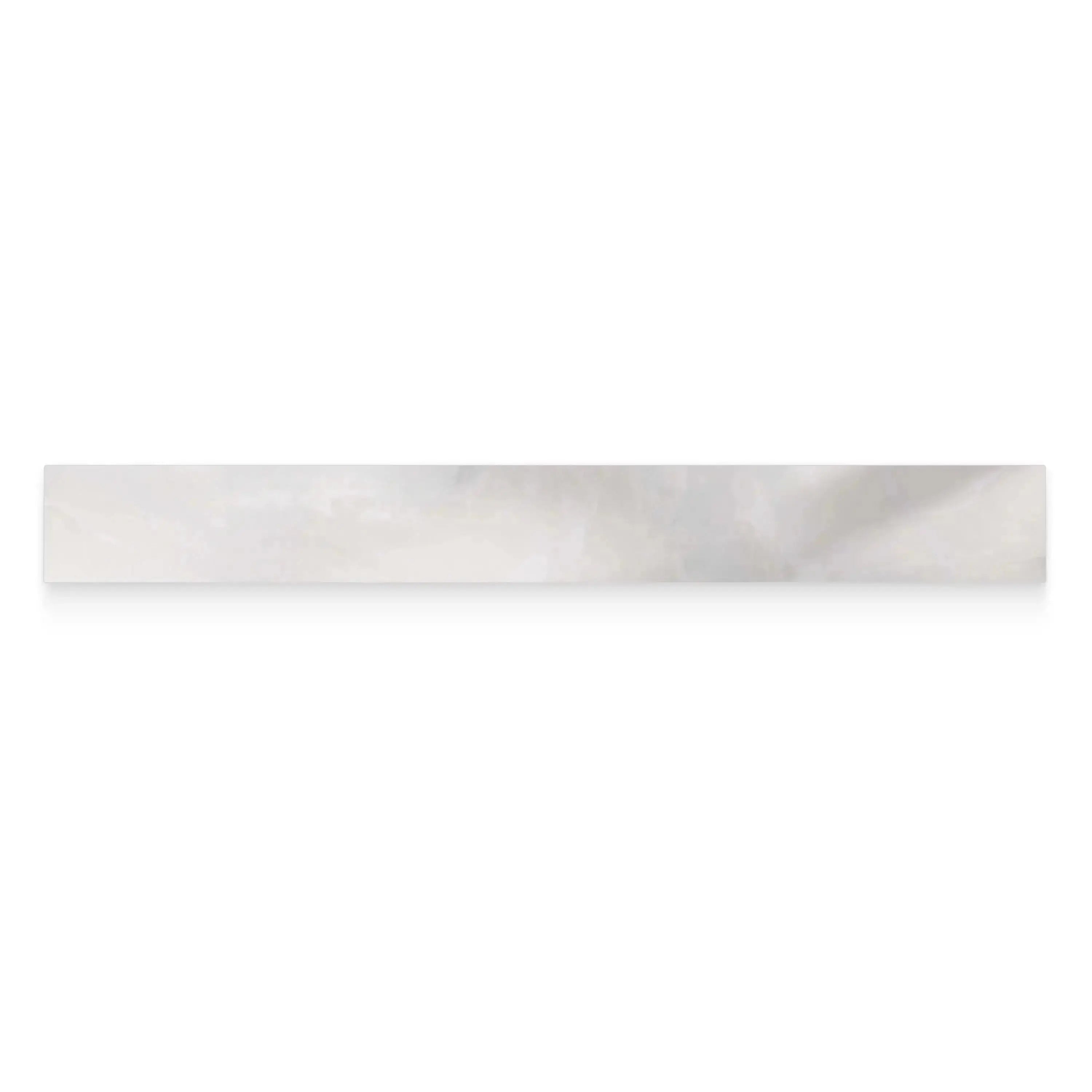 Opal Porcelain Tile White Bullnose Polished