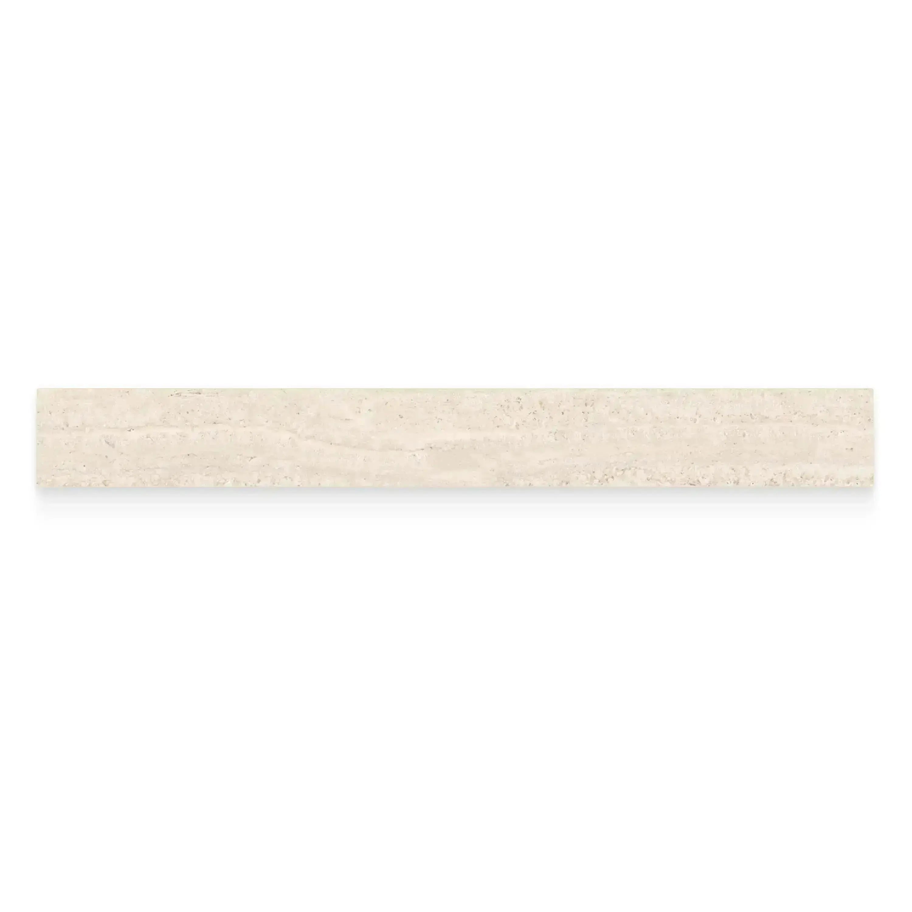Travertino Porcelain Tile Ivory Bullnose Matte