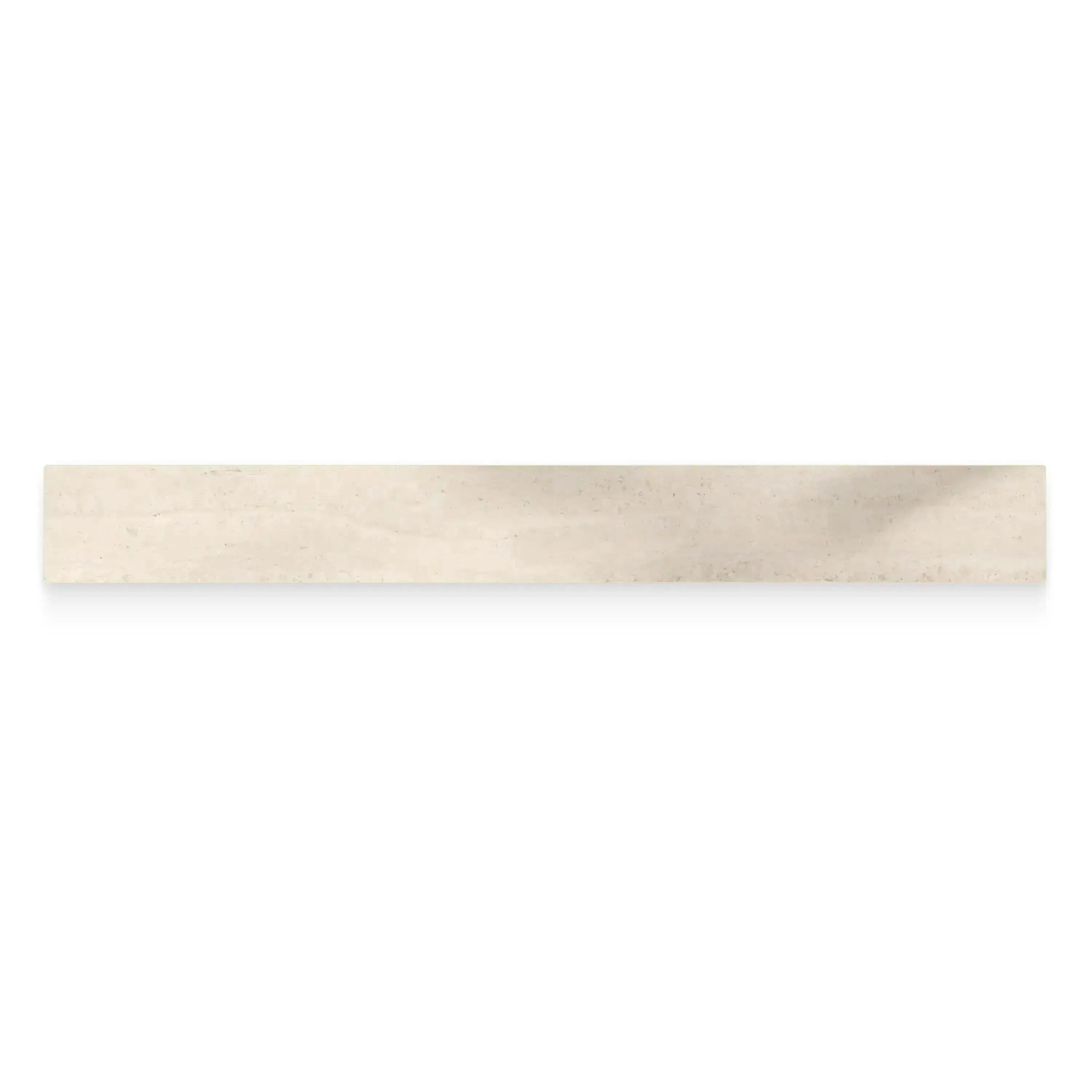 Travertino Porcelain Tile Ivory Bullnose Polished