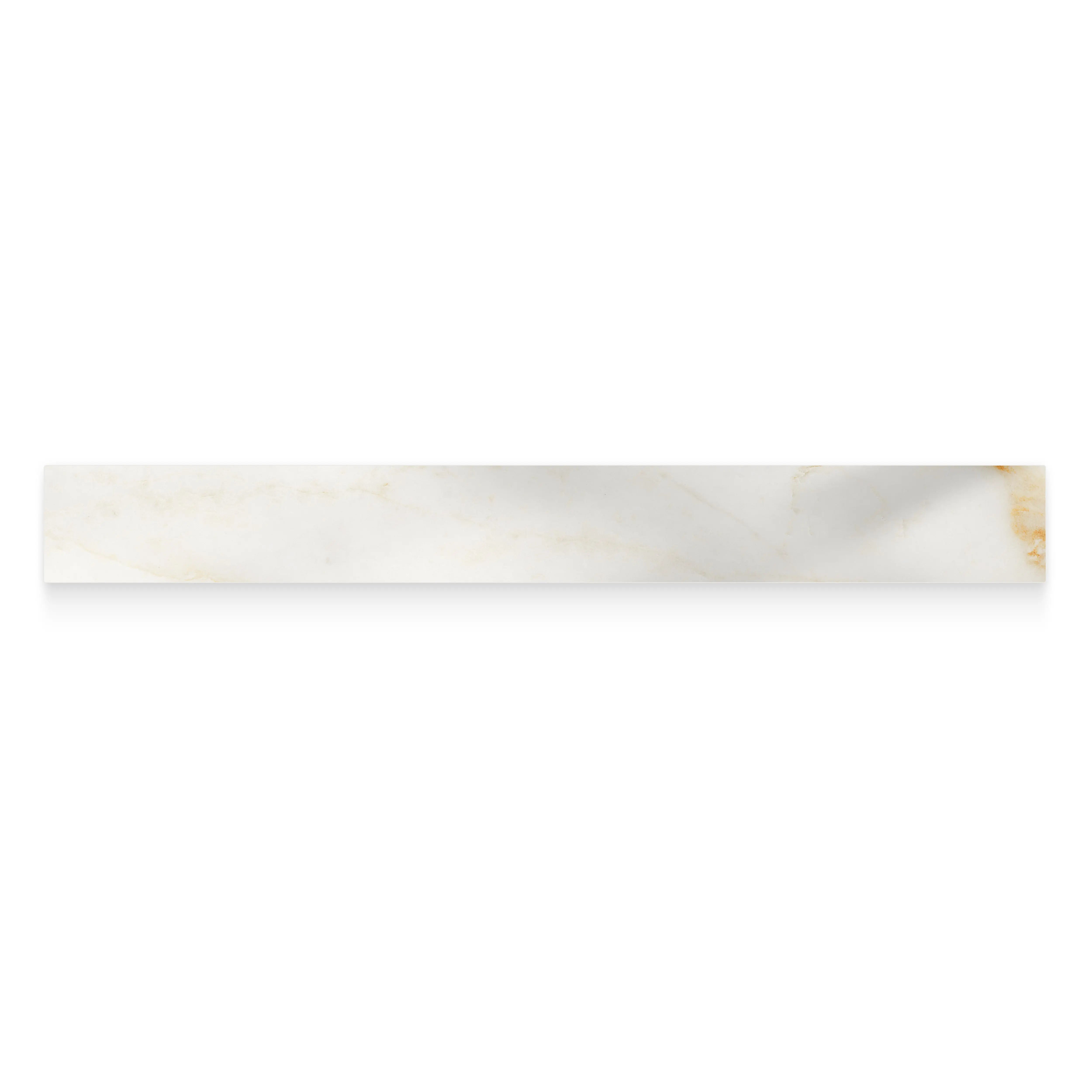 Aurora Porcelain Tile White Glossy Bullnose