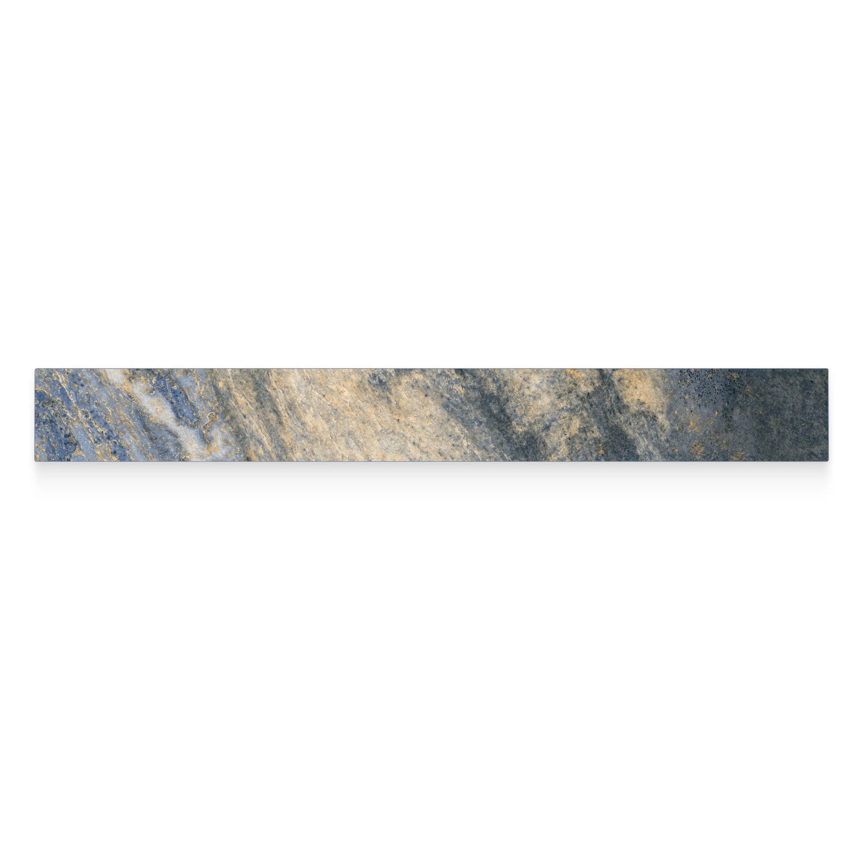 Nebula Porcelain Tile Azul Bullnose