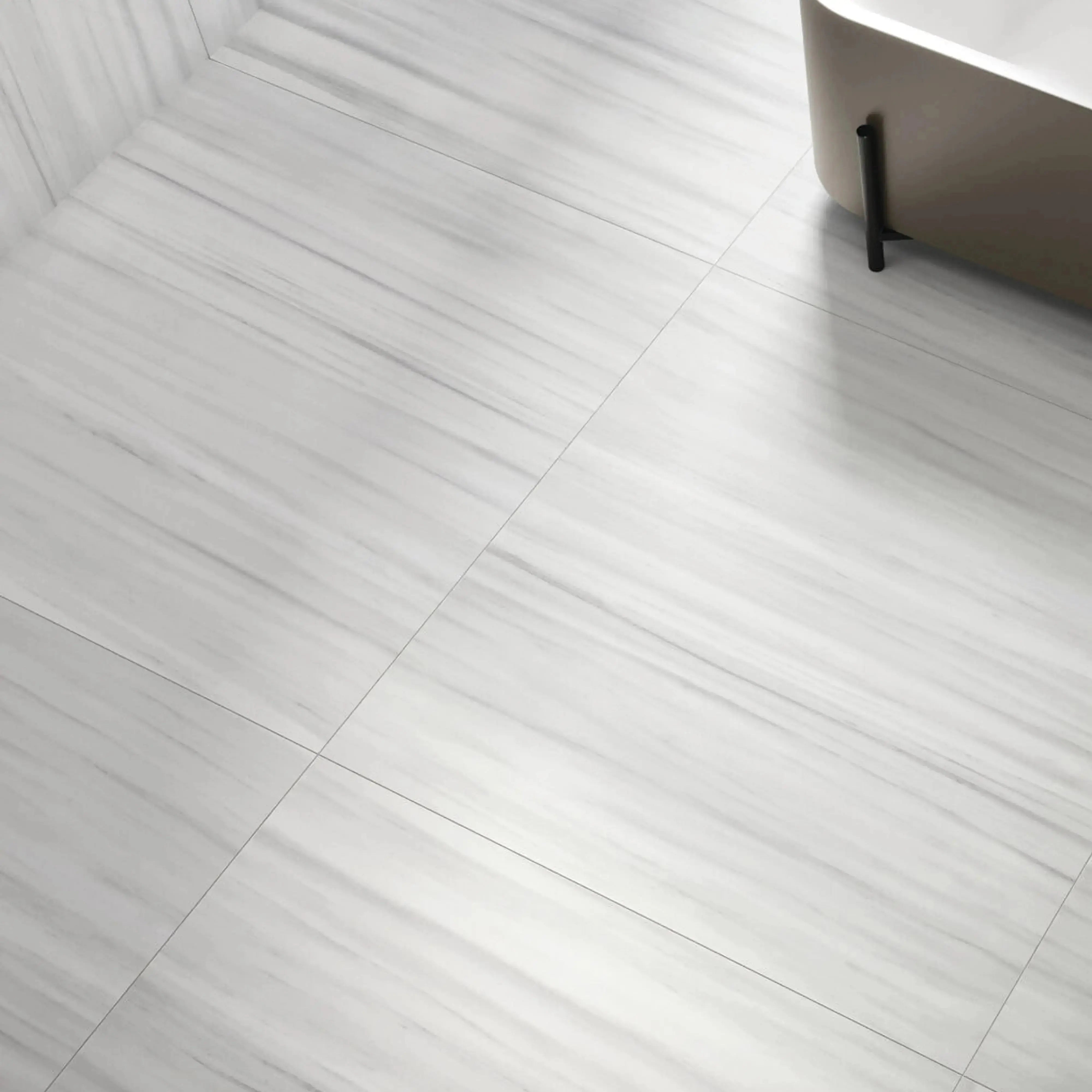 Dolostone Porcelain Tile White 12x24 Matte