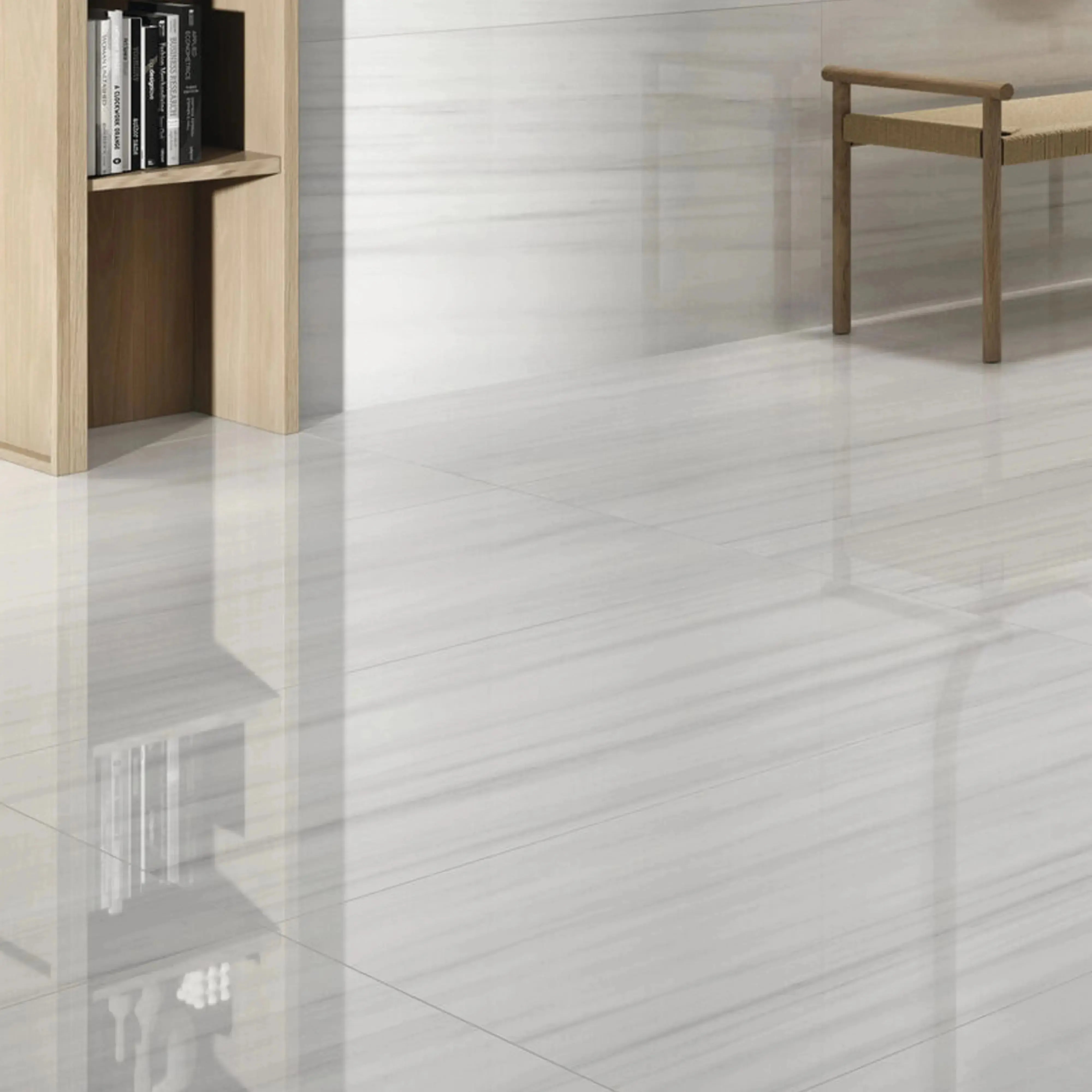 Dolostone Porcelain Tile White 12x24 Polished