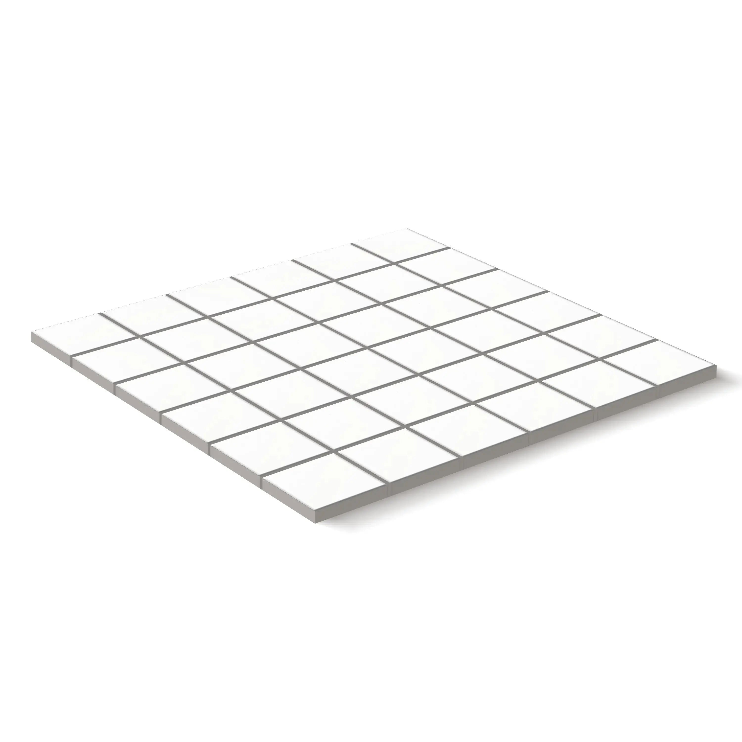 Blanc Porcelain Tile Square Mosaic 2x2 Sheet