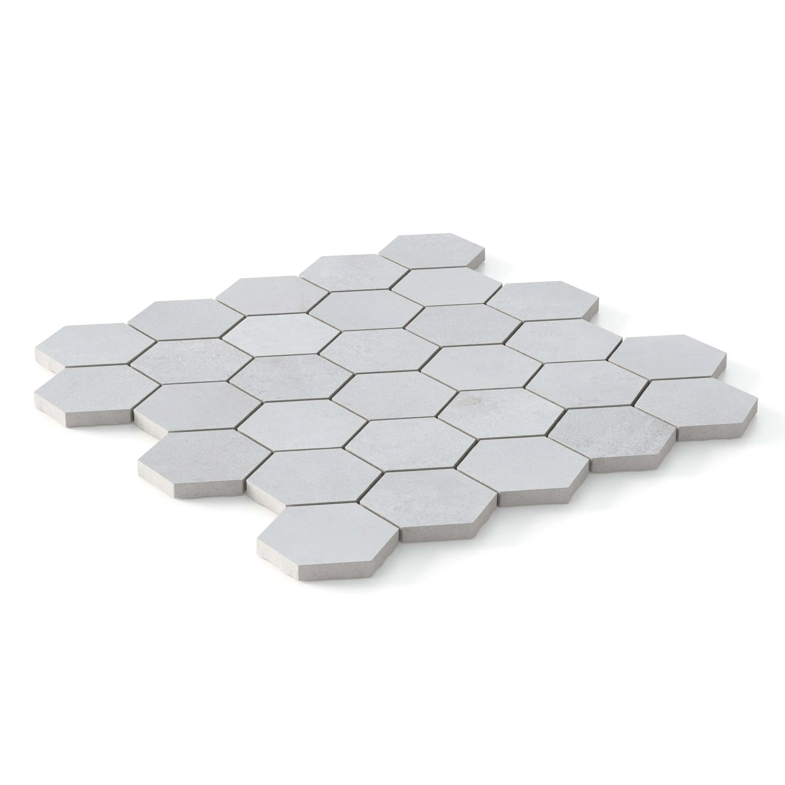 Bond Porcelain Tile Gris Hexagon Mosaic