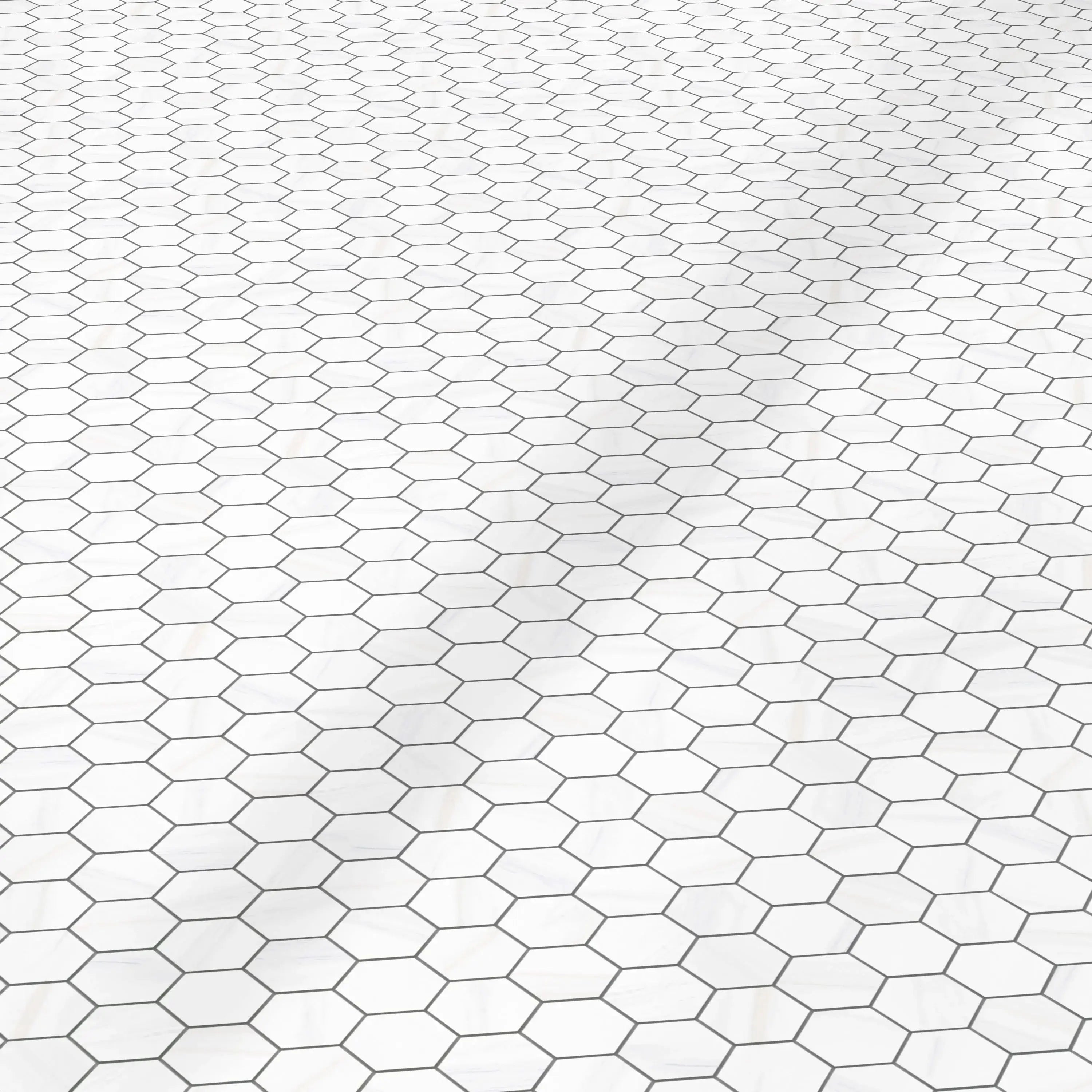 Marbella Porcelain Tile Polished Hexagon Mosaic 11x13 Sheet