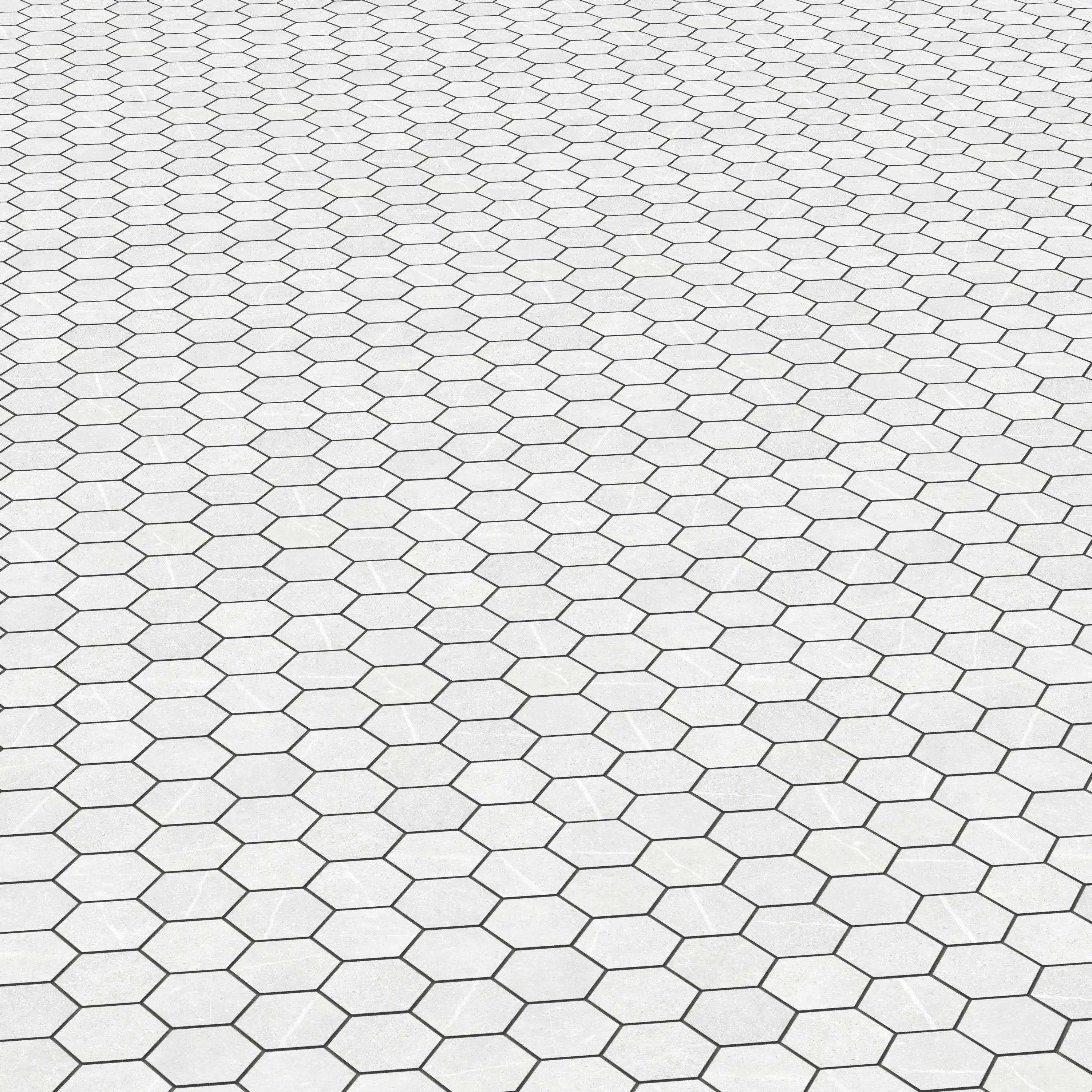 Astrastone Porcelain Tile White Hexagon Mosaic 11x13 Sheet