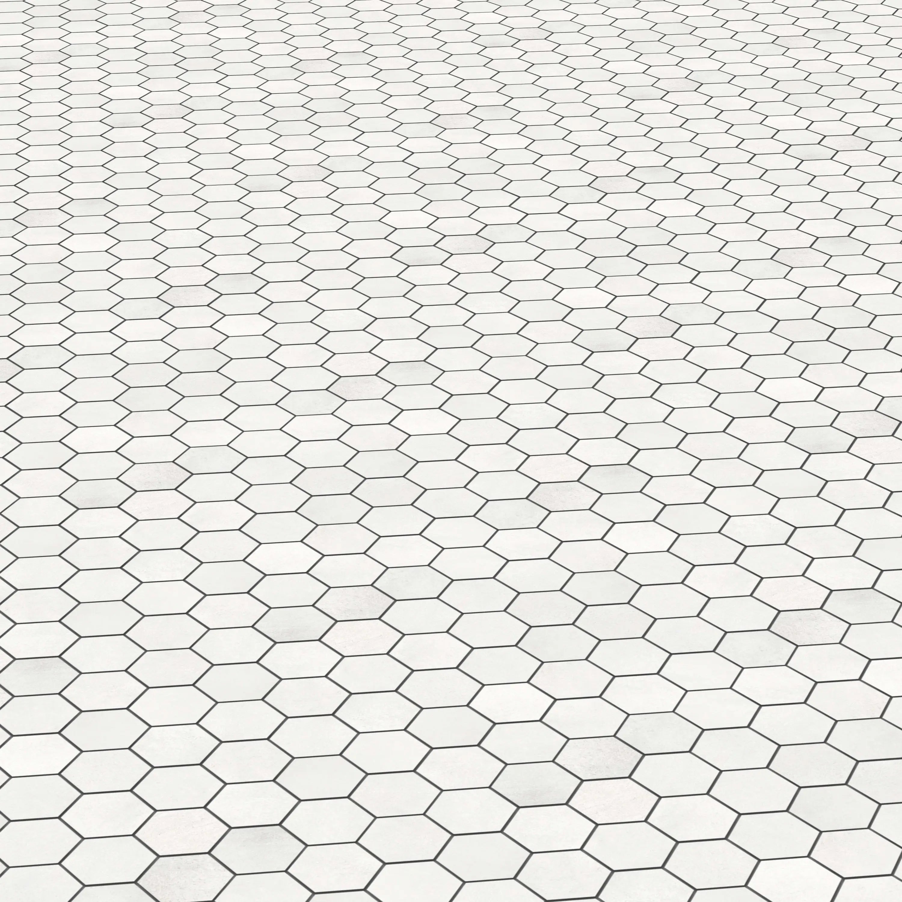 Bond Porcelain Tile Blanco Hexagon Mosaic