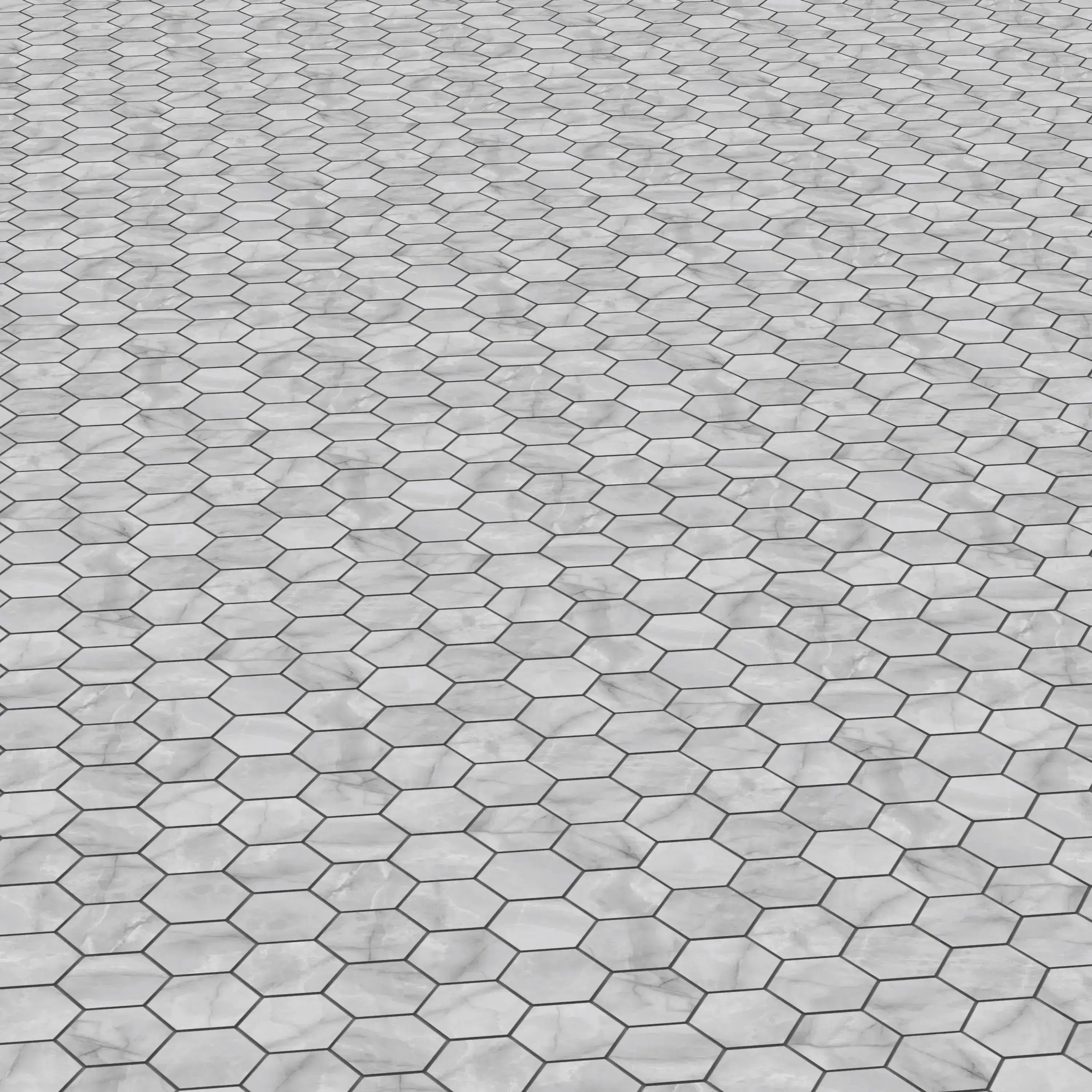 Opal Porcelain Tile Pearl Hexagon Mosaic 11x13 Sheet Matte