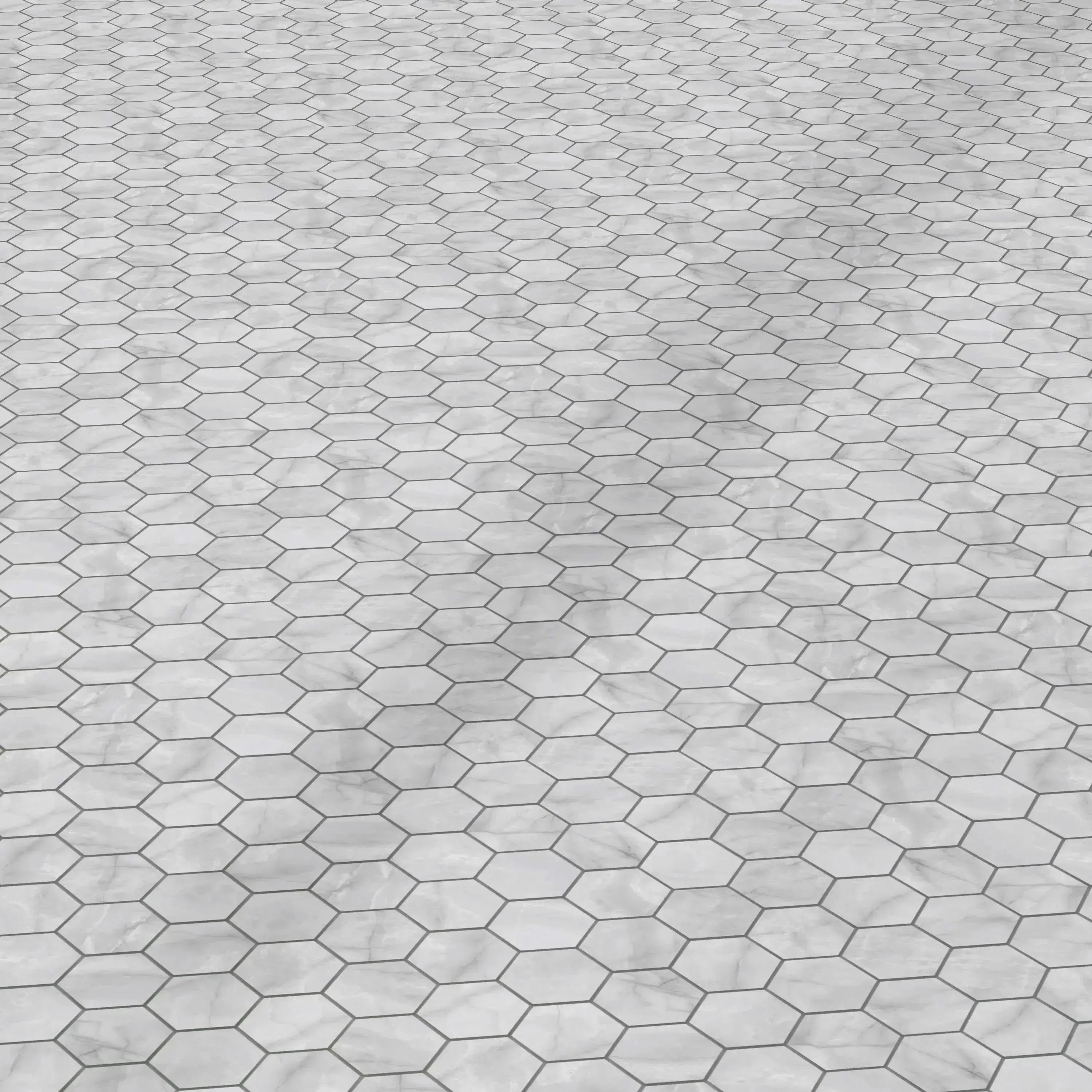 Opal Porcelain Tile Pearl Hexagon Mosaic 11x13 Sheet Polished