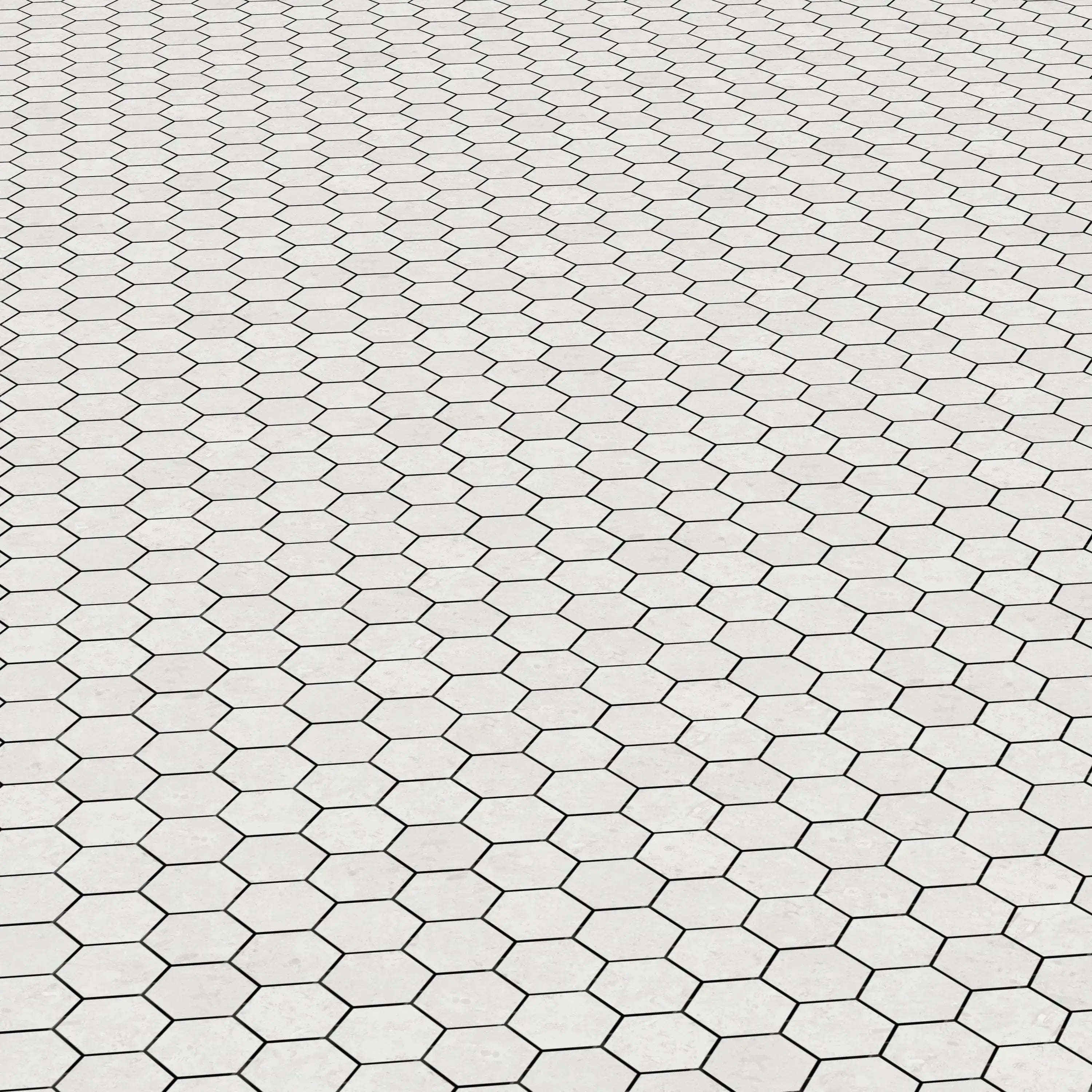 Jerusalem Stone Porcelain Tile White Hexagon Mosaic 11x13 Sheet