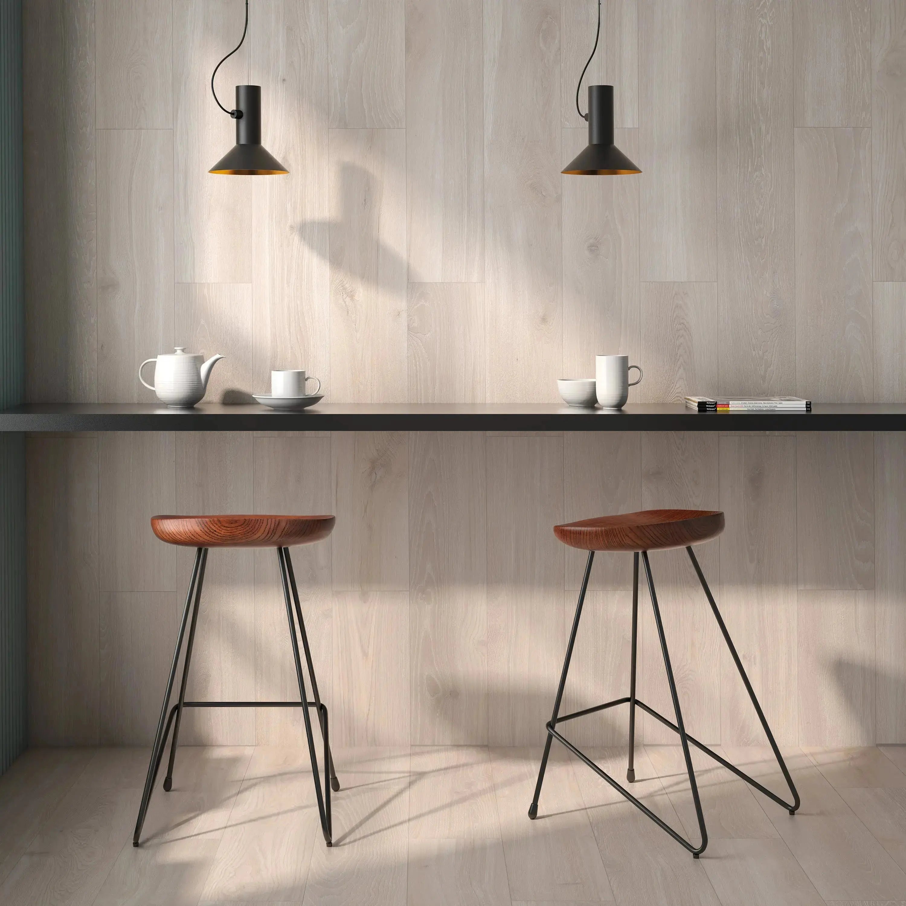 Island Oak Porcelain Tile Almond