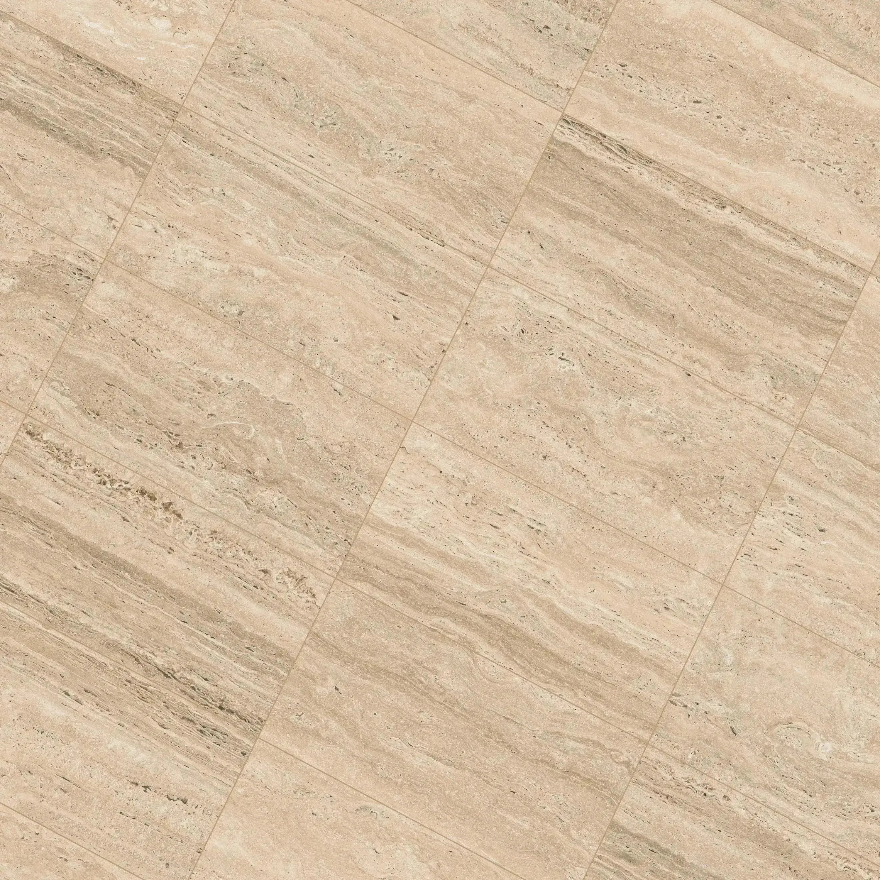 Travertino Porcelain Tile Beige 12x24 Matte