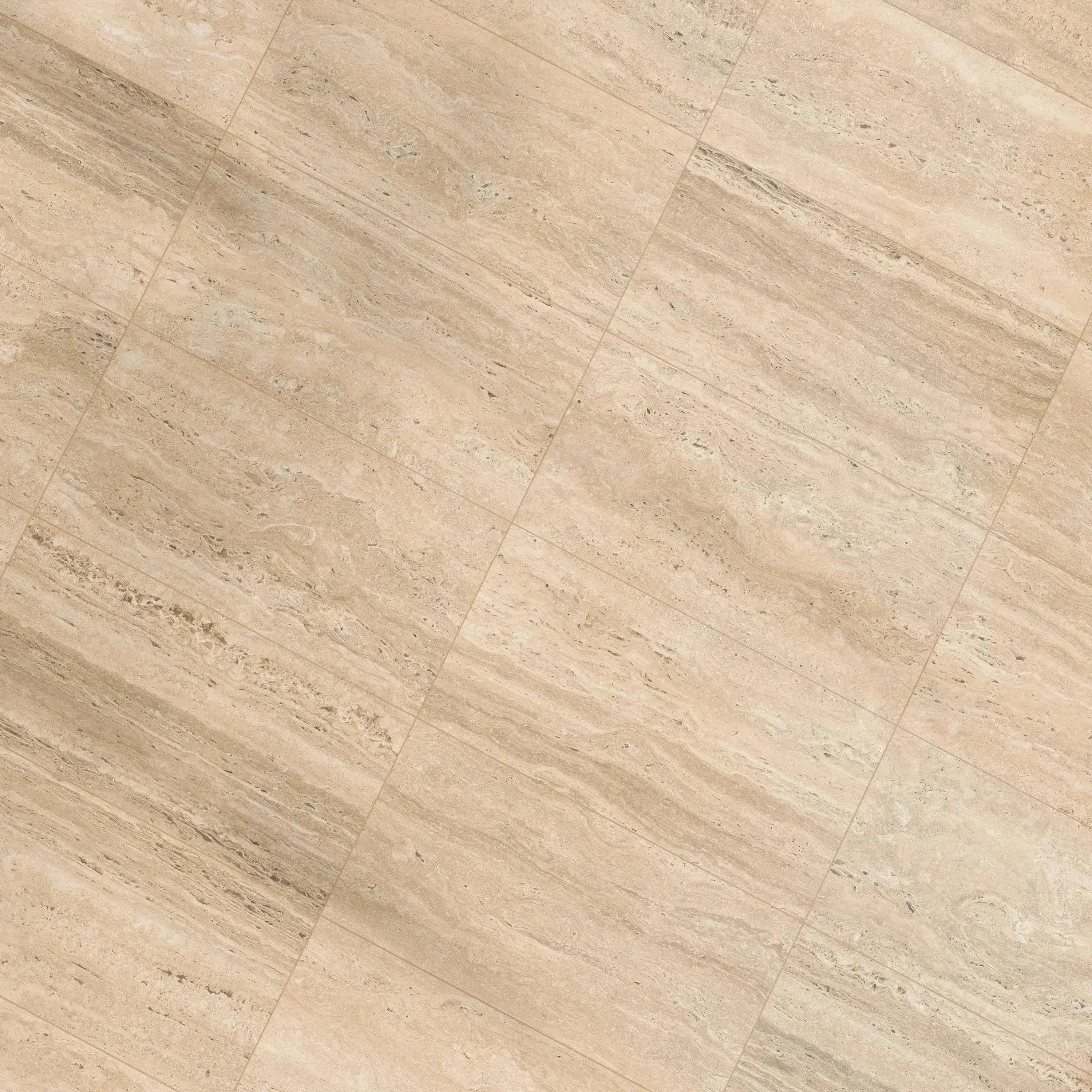Travertino Porcelain Tile Beige 12x24 Polished