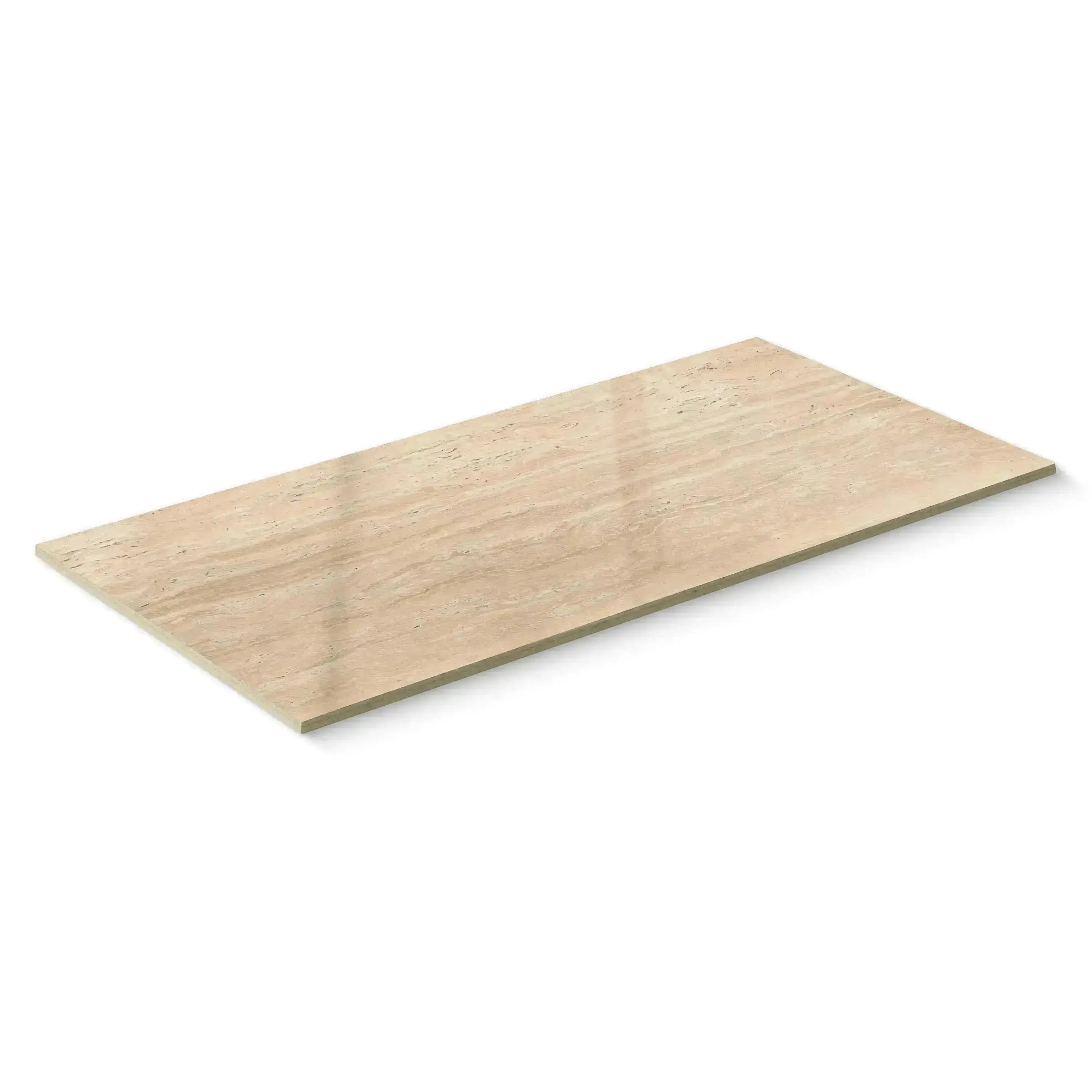 Travertino Porcelain Tile Beige 24x48 Polished