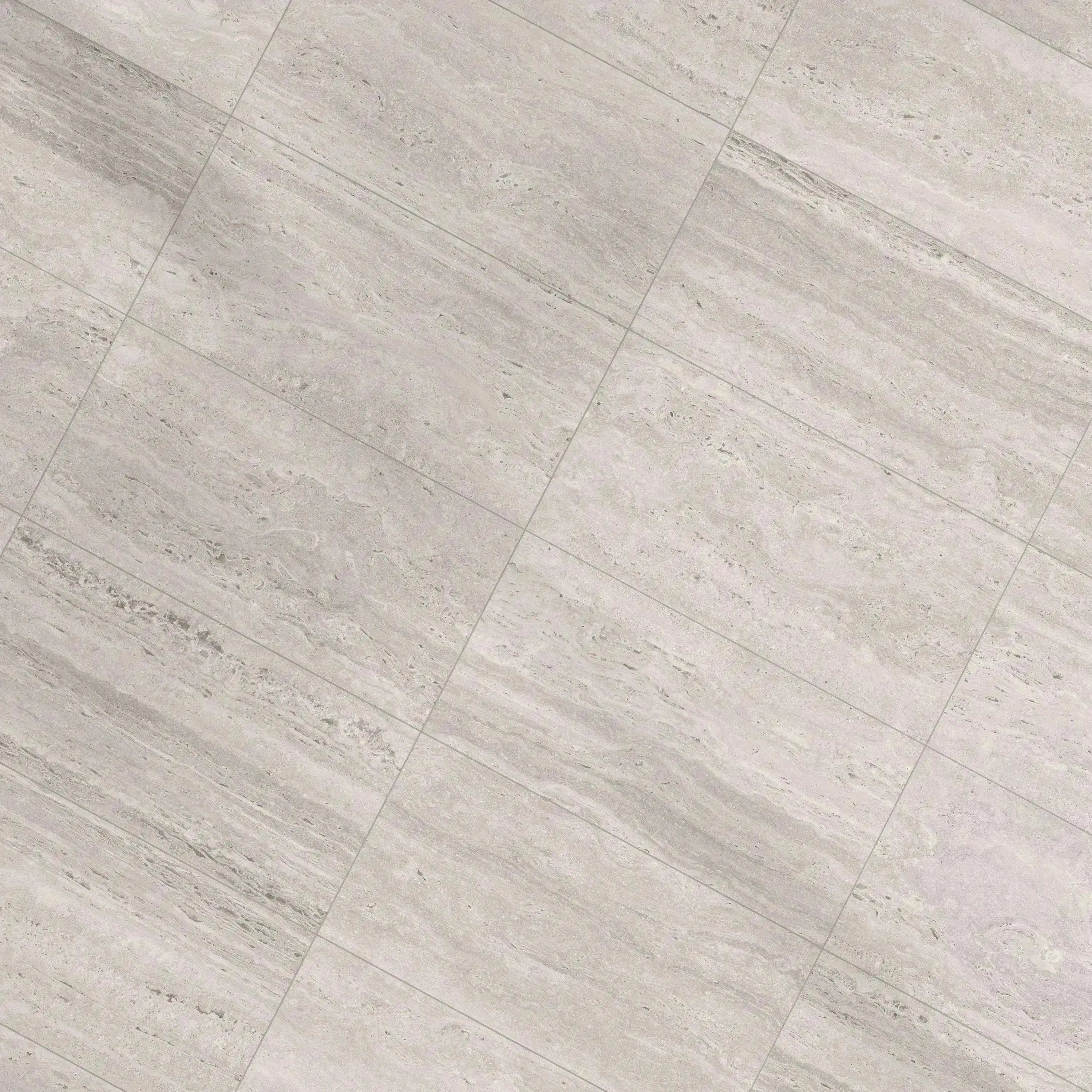 Travertino Porcelain Tile Gray 12x24 Polished
