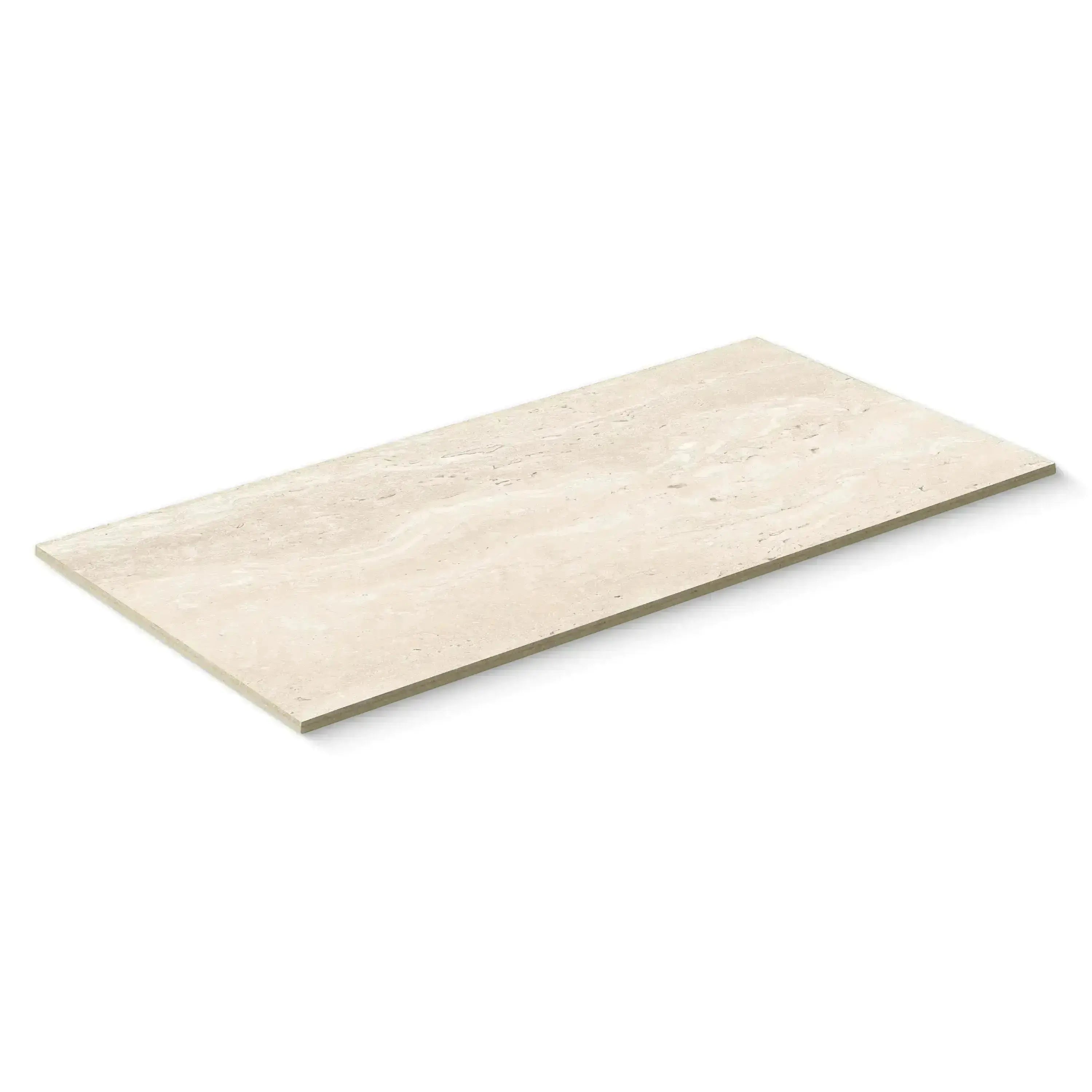 Travertino Porcelain Tile Ivory 12x24 Matte