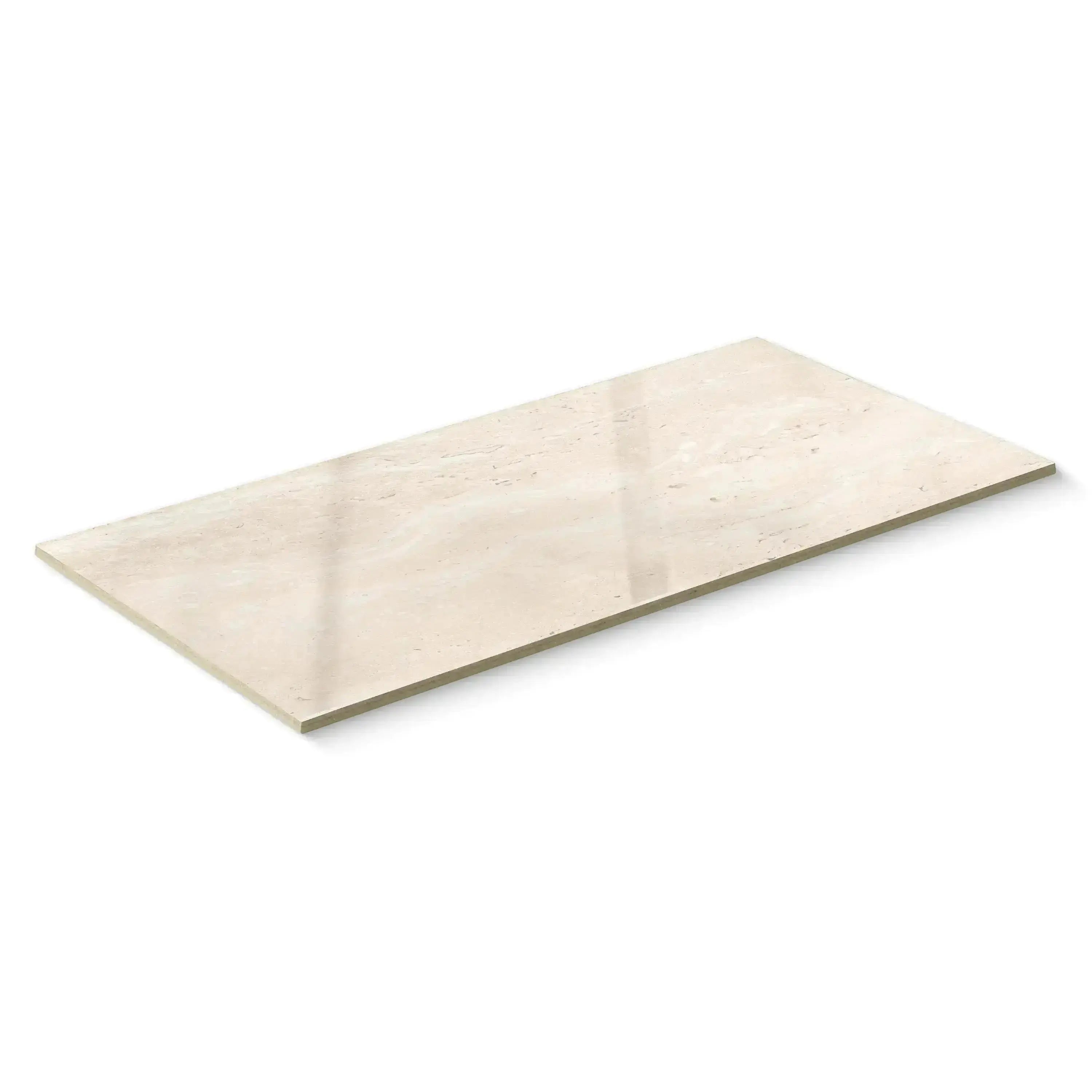 Travertino Porcelain Tile Ivory 12x24 Polished