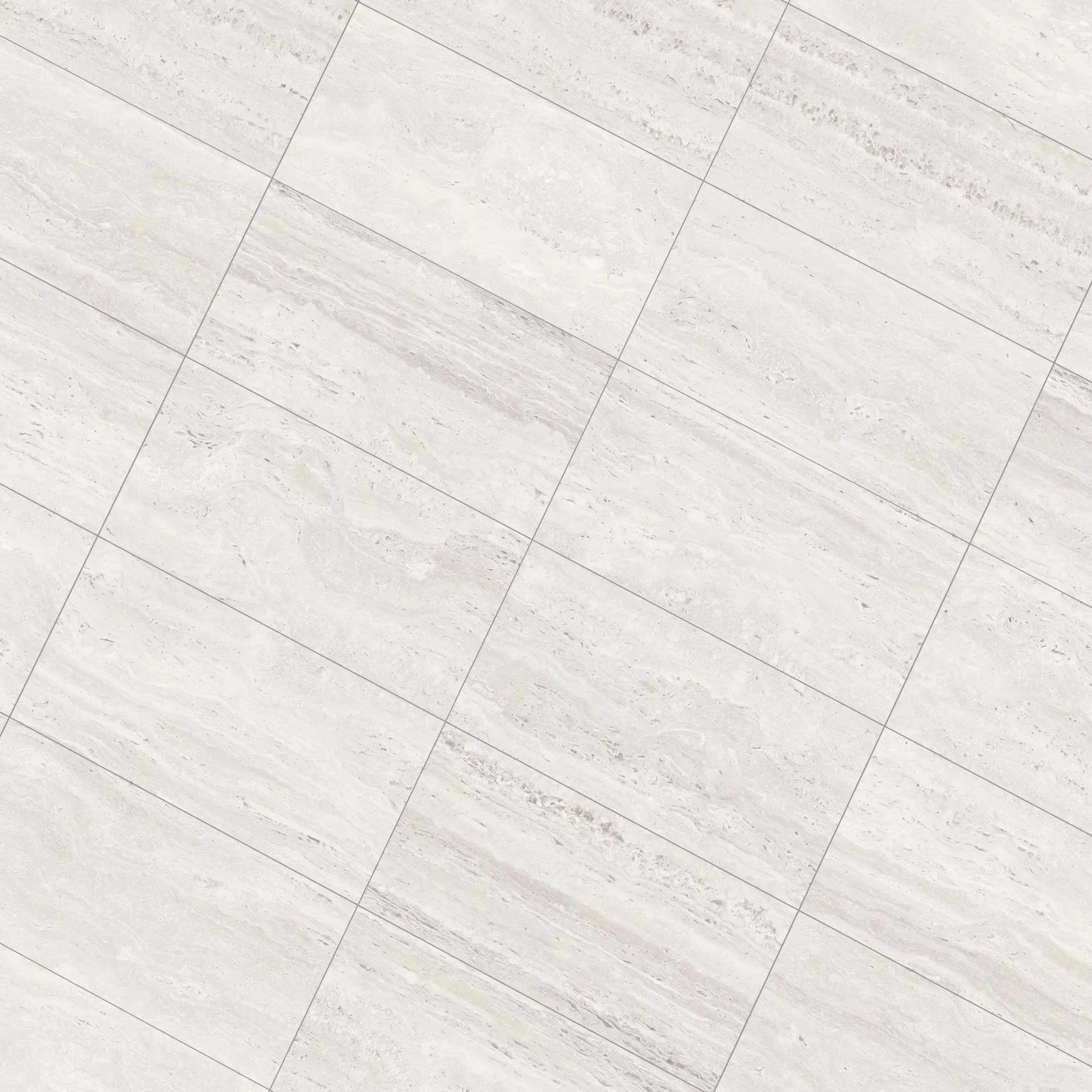 Travertino Porcelain Tile White 12x24 Matte