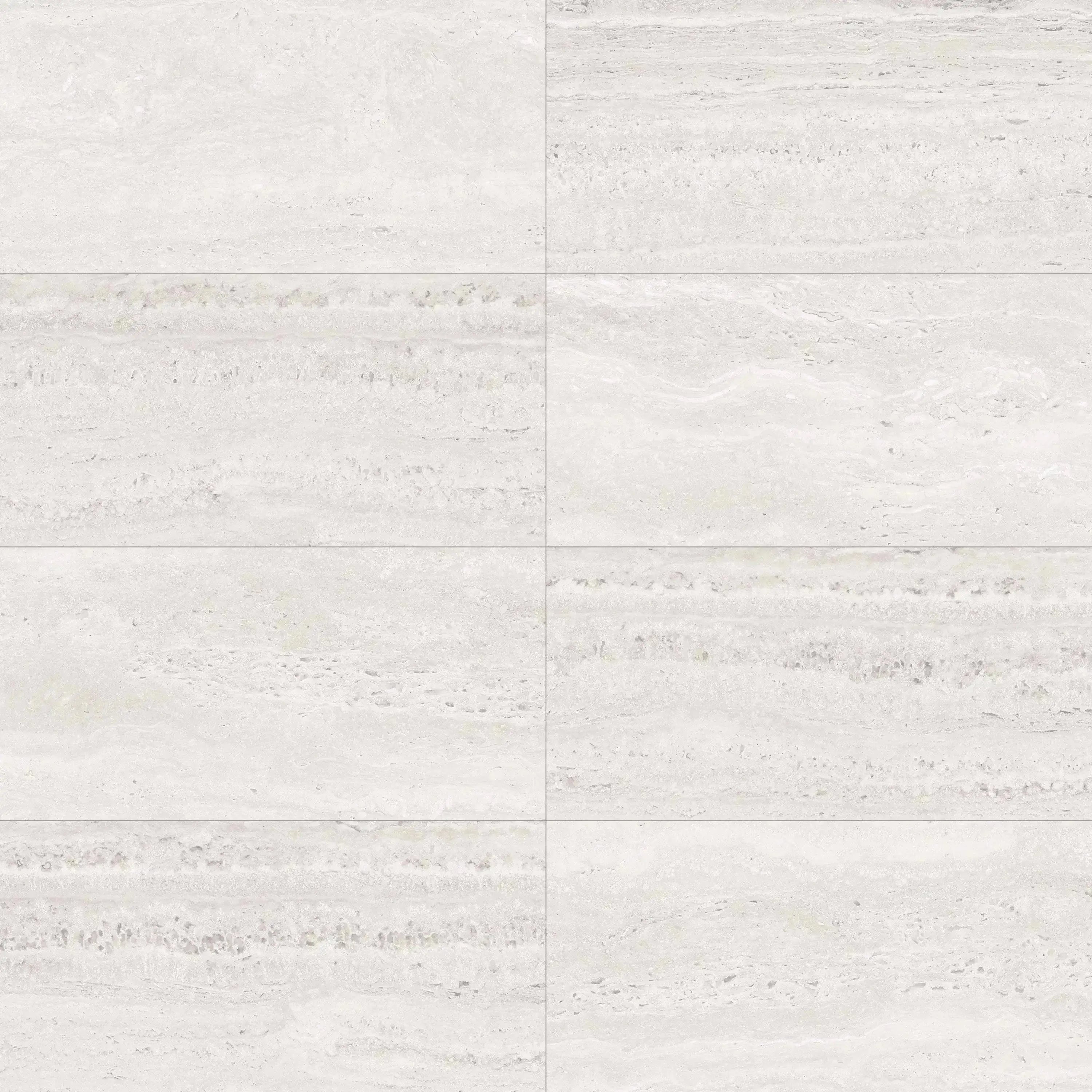 Travertino Porcelain Tile White 12x24 Matte