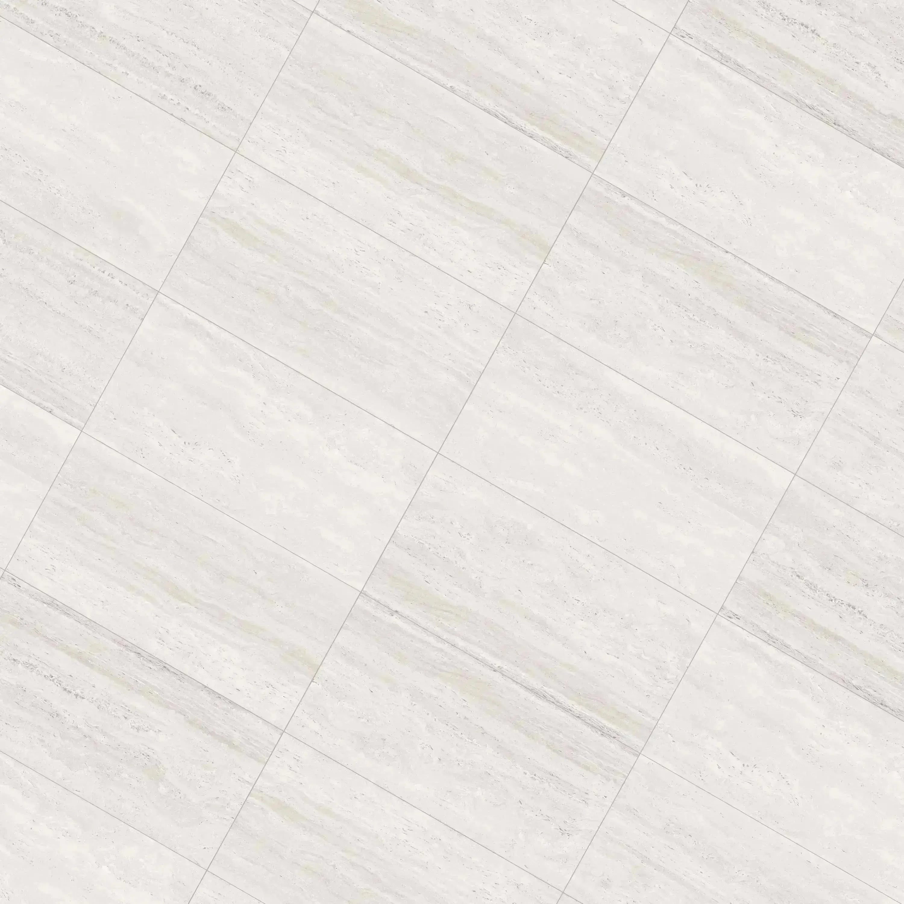 Travertino Porcelain Tile White 24x48 Matte