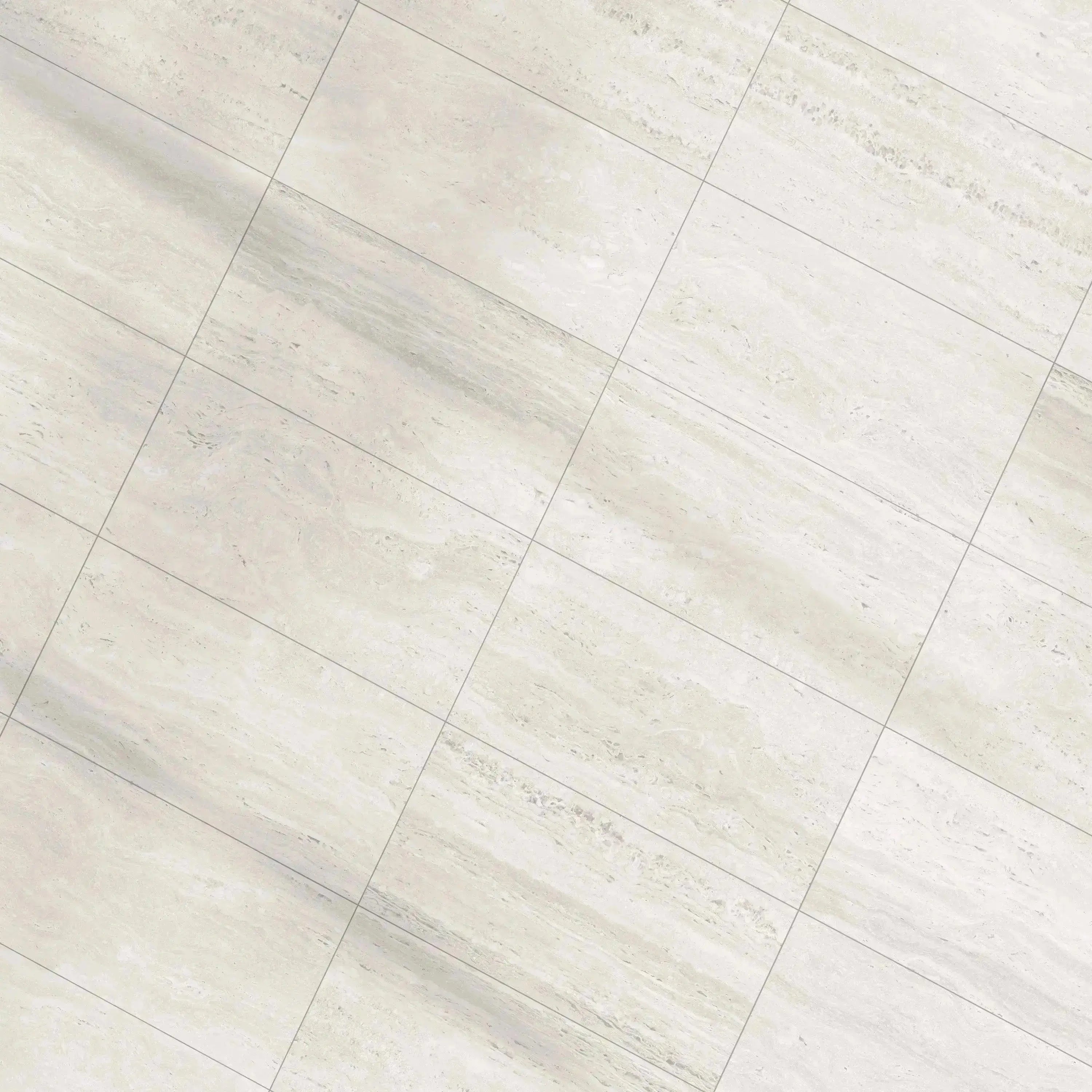 Travertino Porcelain Tile White 12x24 Polished