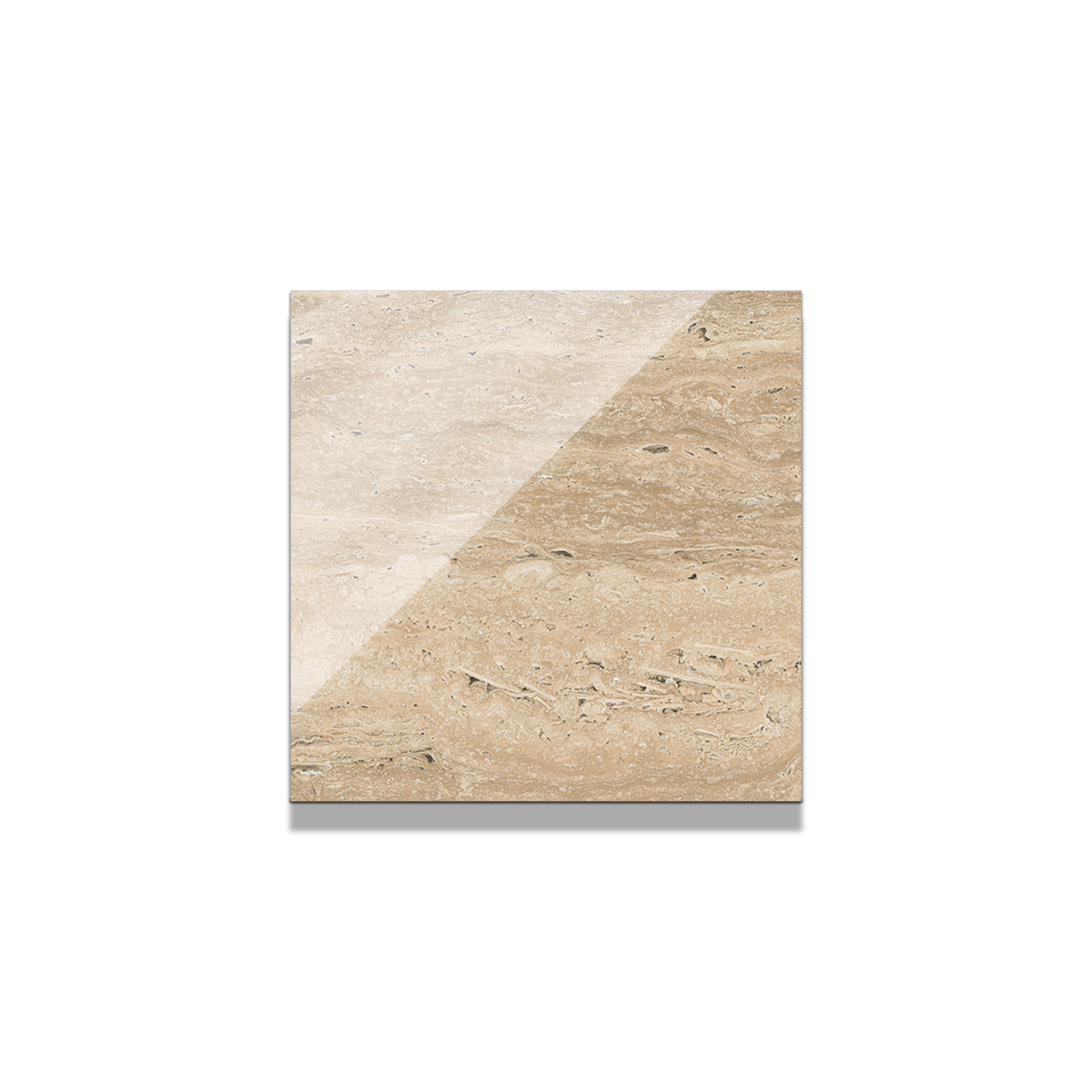 Travertino Porcelain Tile 4"x4" Sample