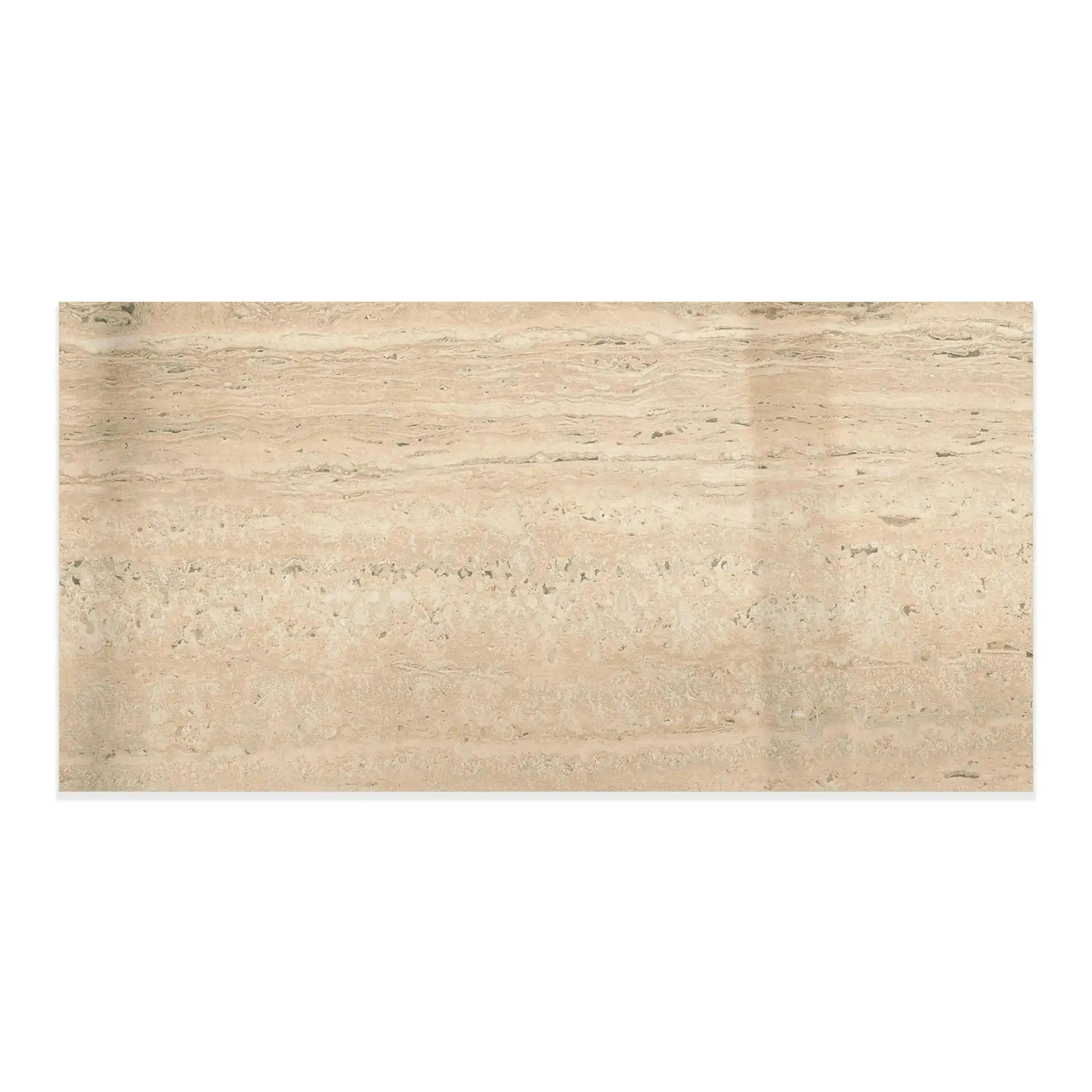Travertino Porcelain Tile Beige 12x24 Polished