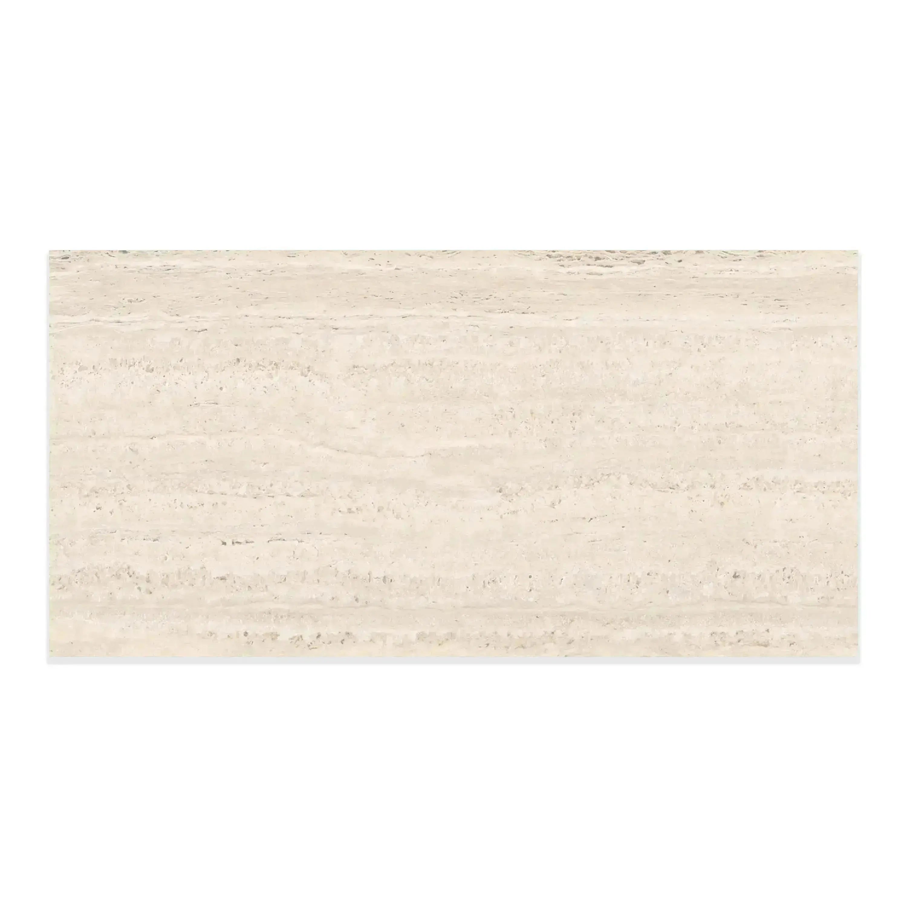 Travertino Porcelain Tile Ivory 24x48 Matte