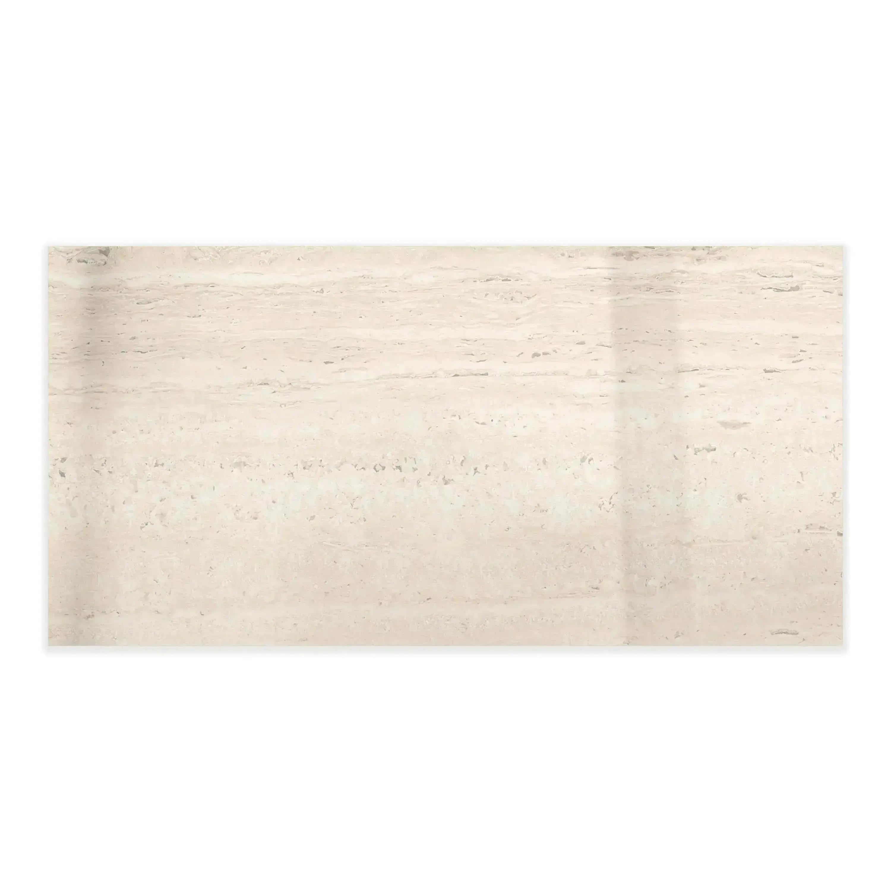 Travertino Porcelain Tile Ivory 12x24 Polished