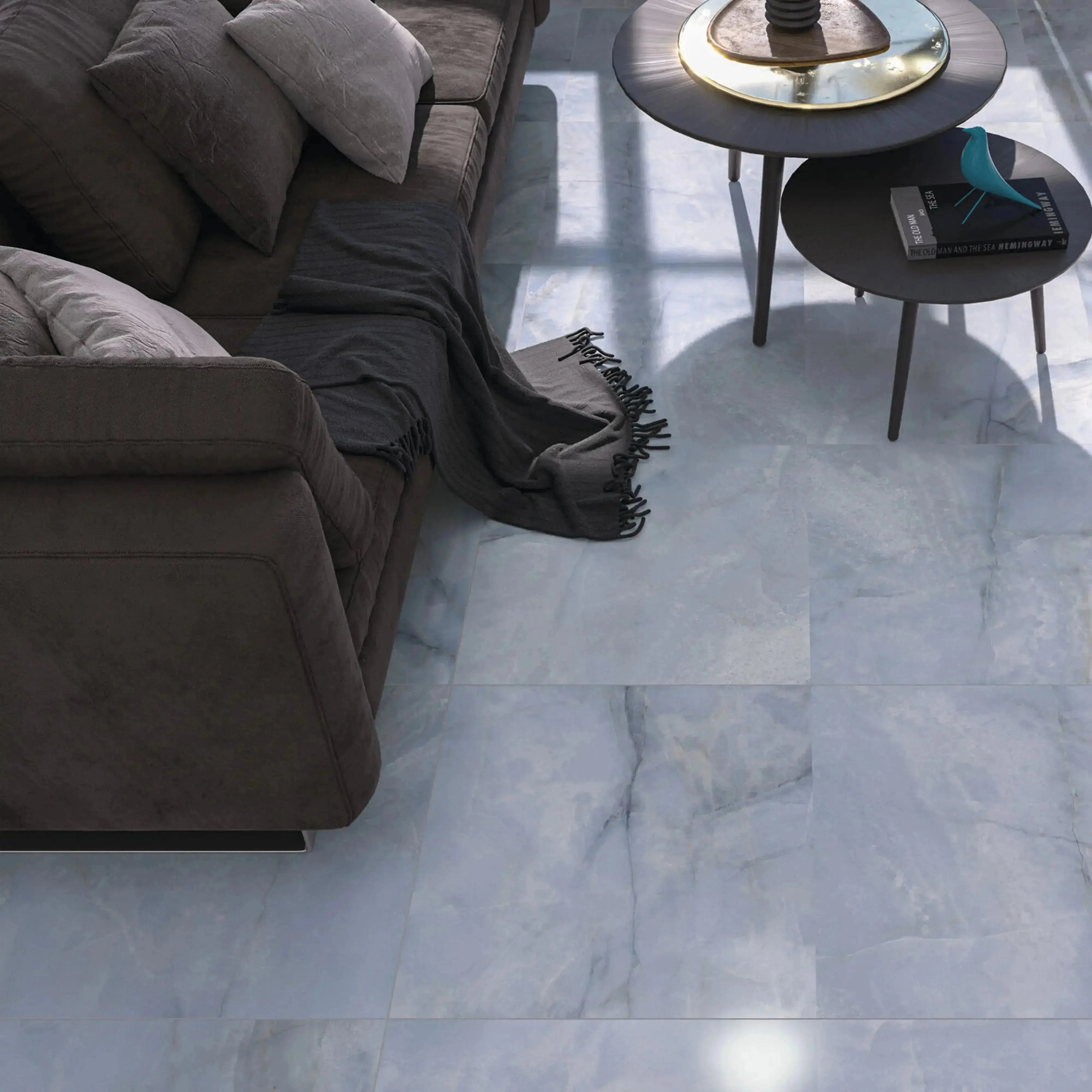 Opal Porcelain Tile Blue 24x24 Matte