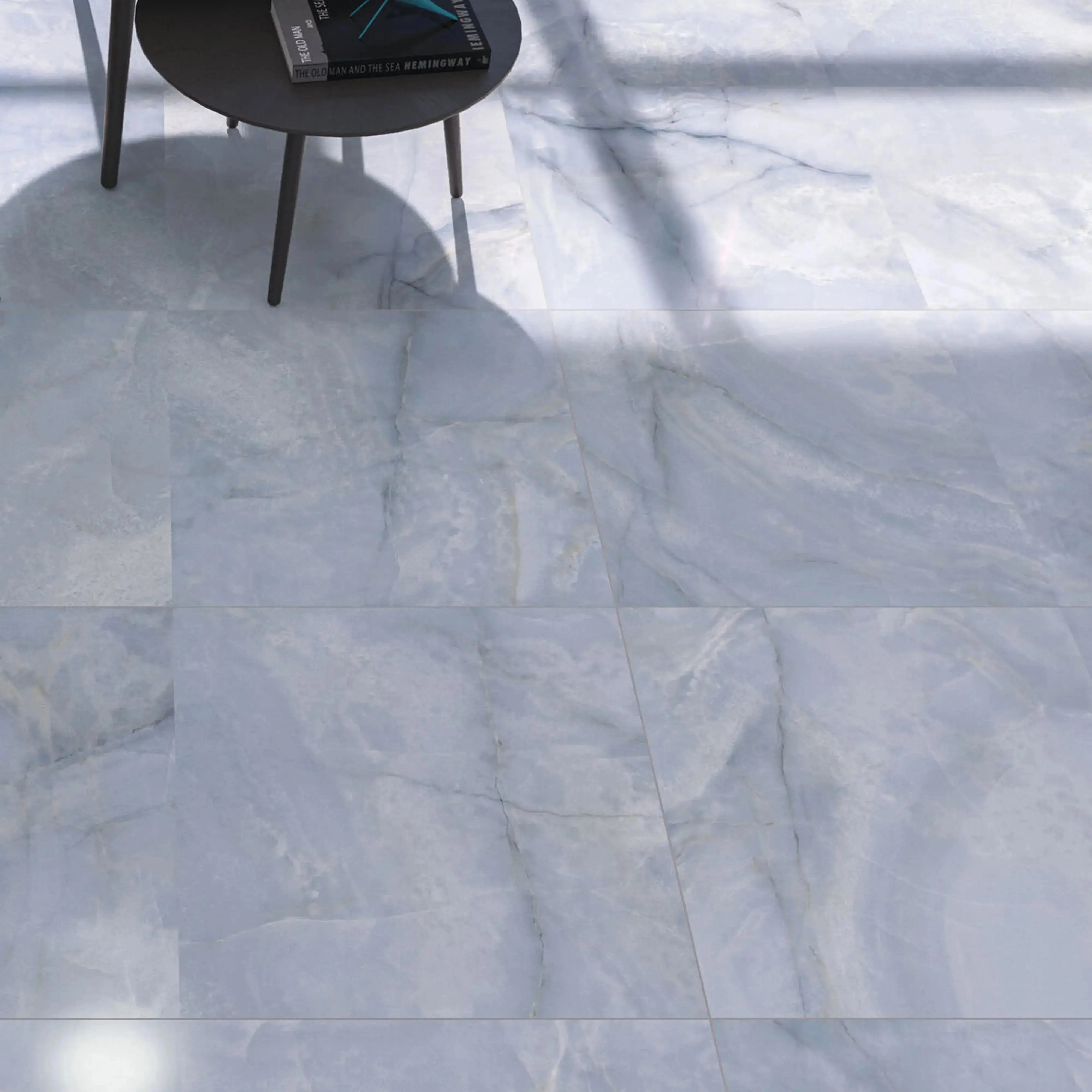 Opal Porcelain Tile Blue 24x48 Matte