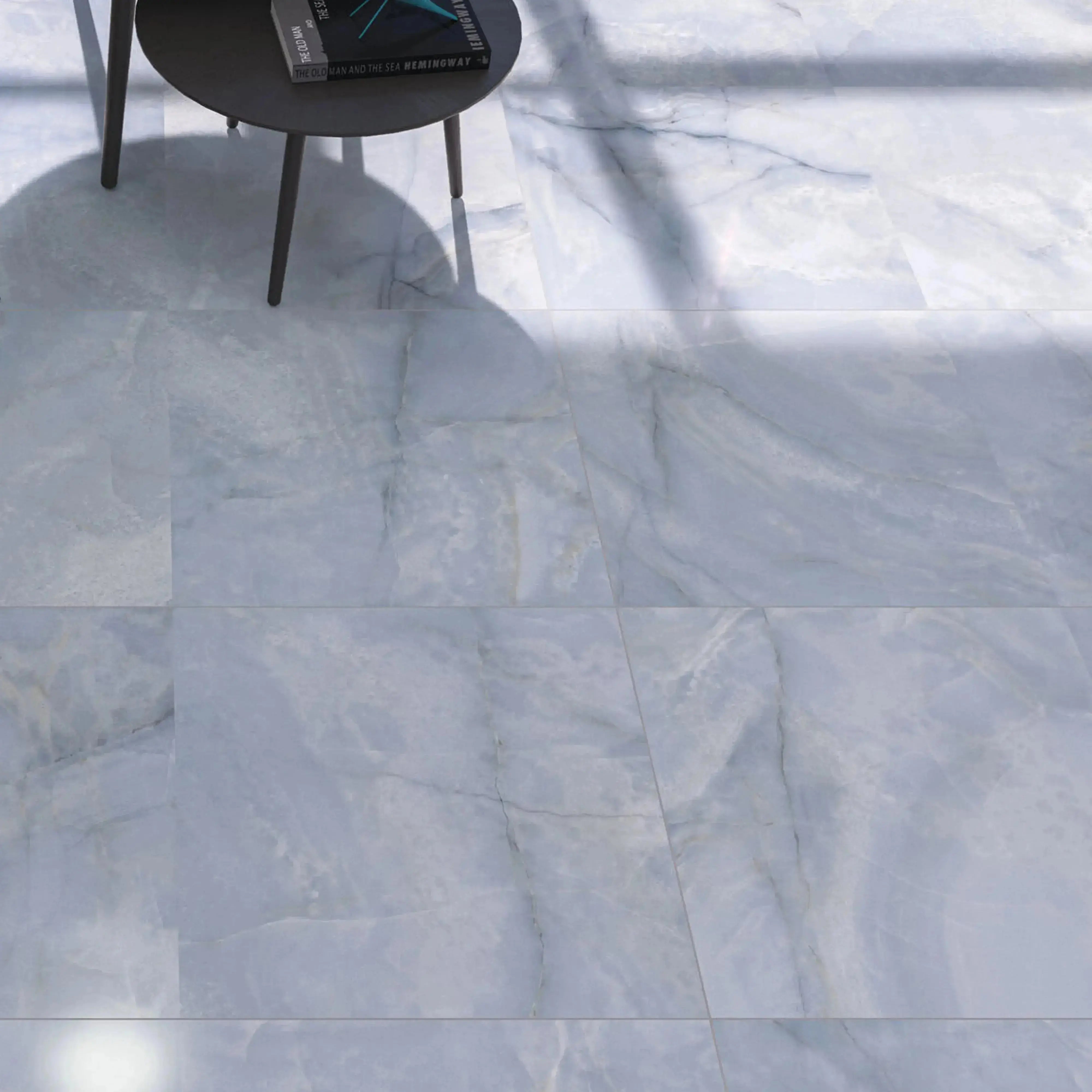 Opal Porcelain Tile Blue 12x24 Matte