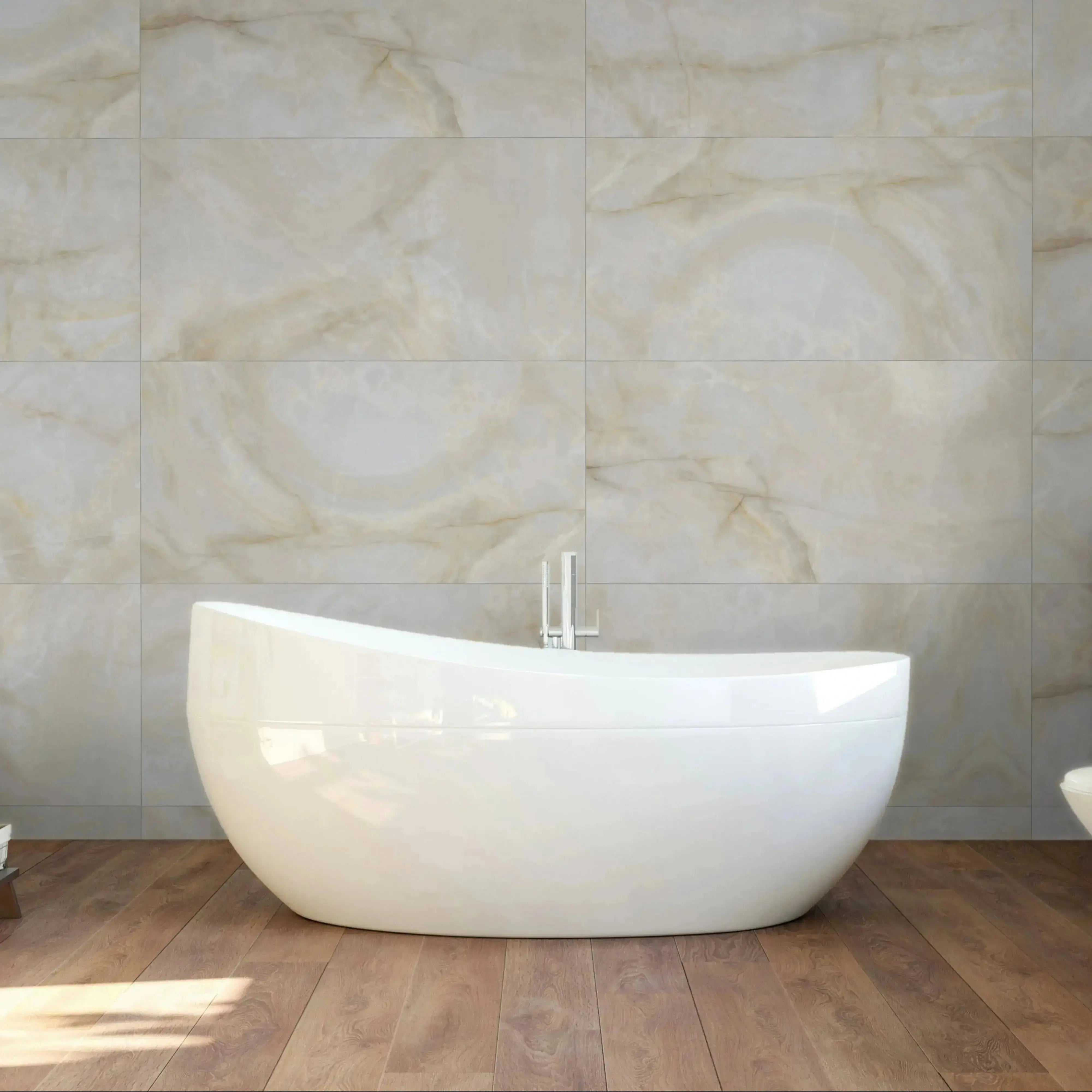 Opal Porcelain Tile Cream 12x24 Matte