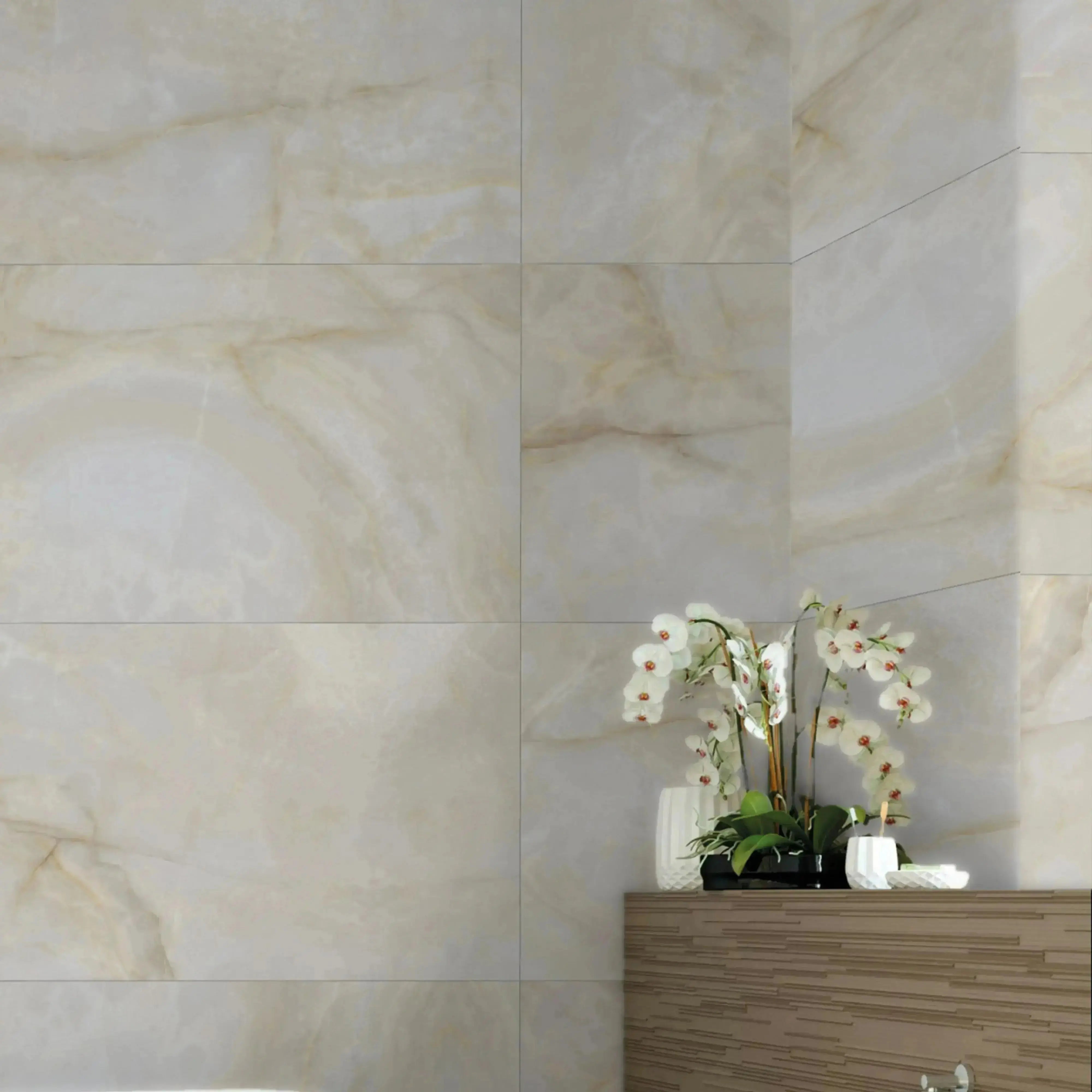 Opal Porcelain Tile Cream 12x24 Matte