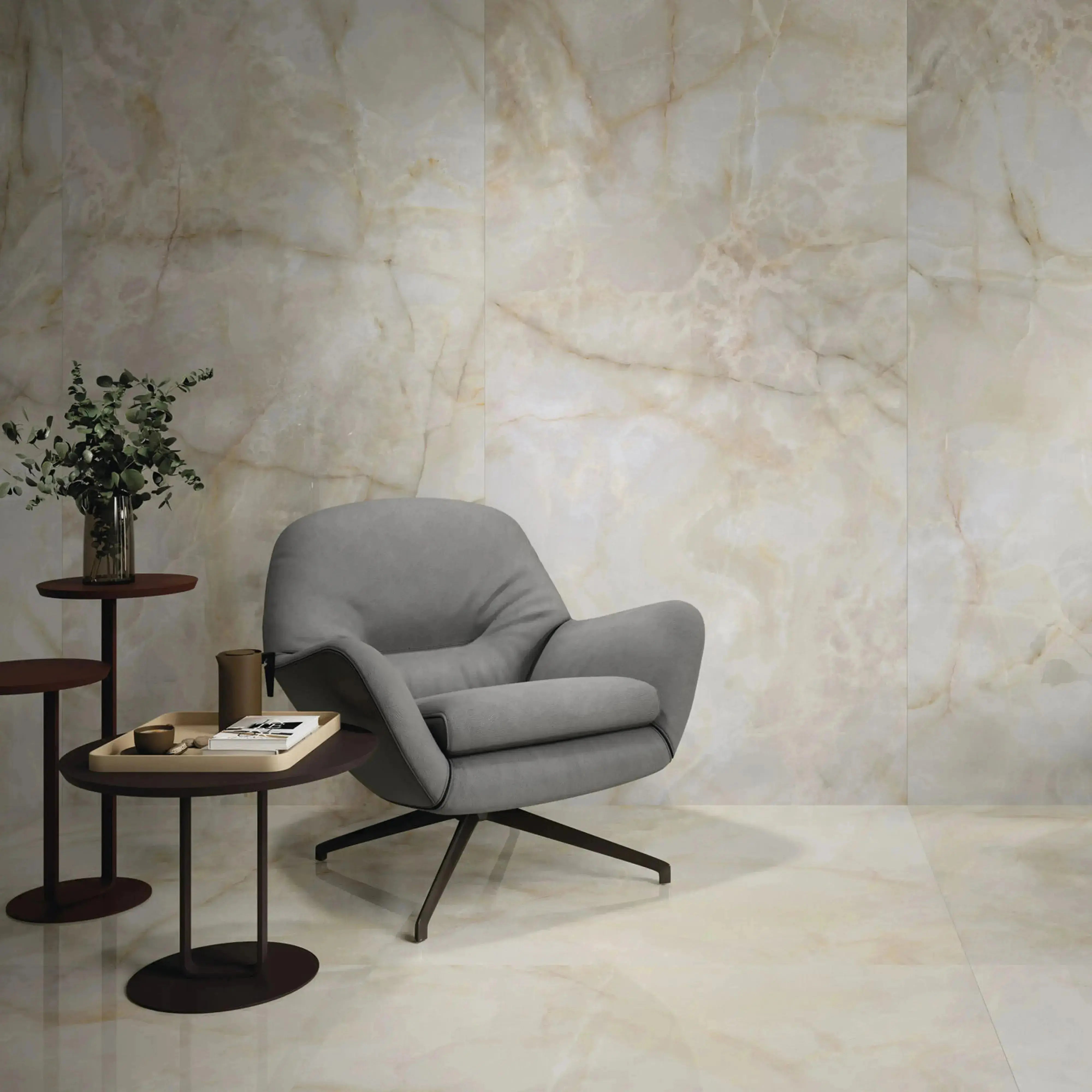 Opal Porcelain Tile Cream 24x24 Polished