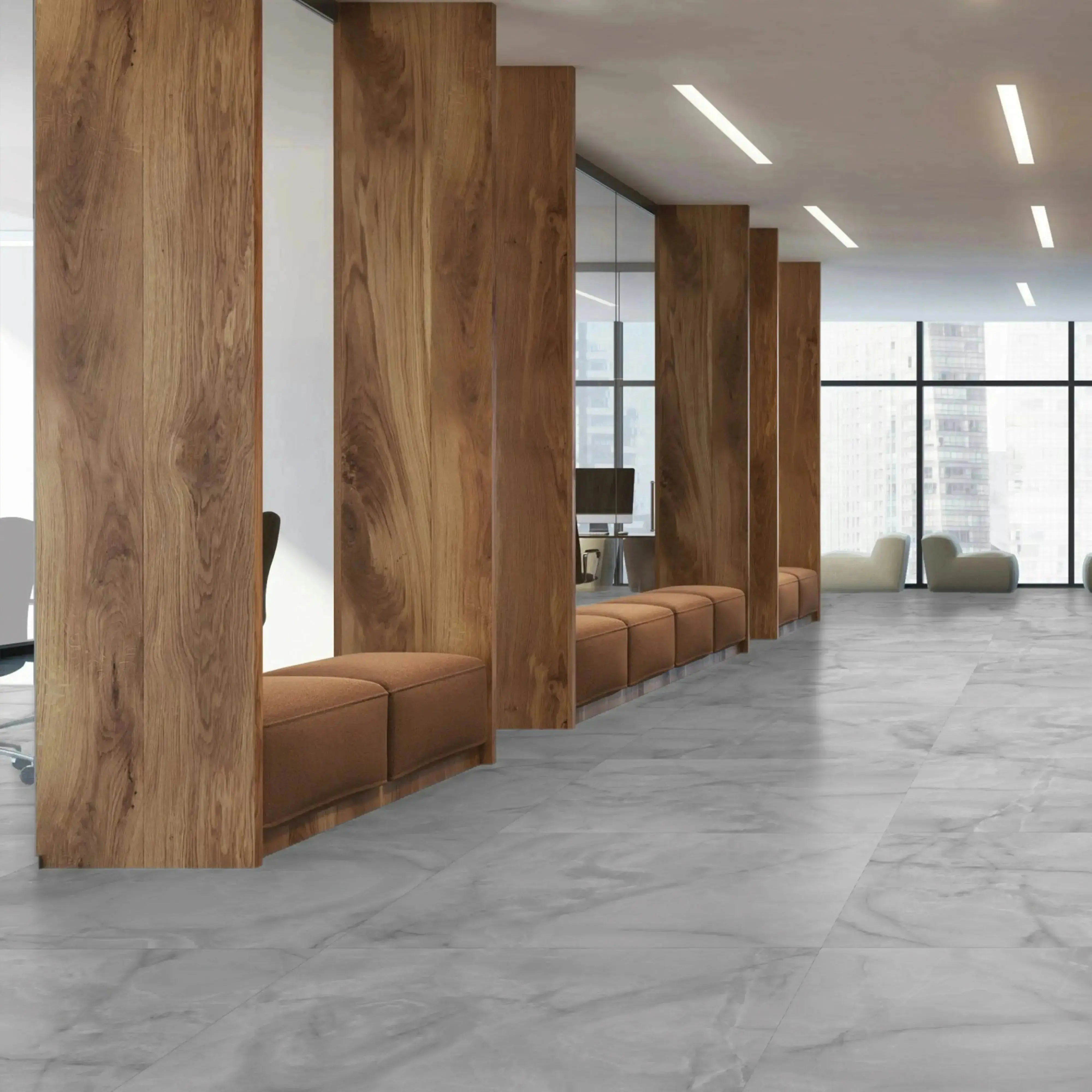Opal Porcelain Tile Pearl 24x48 Matte