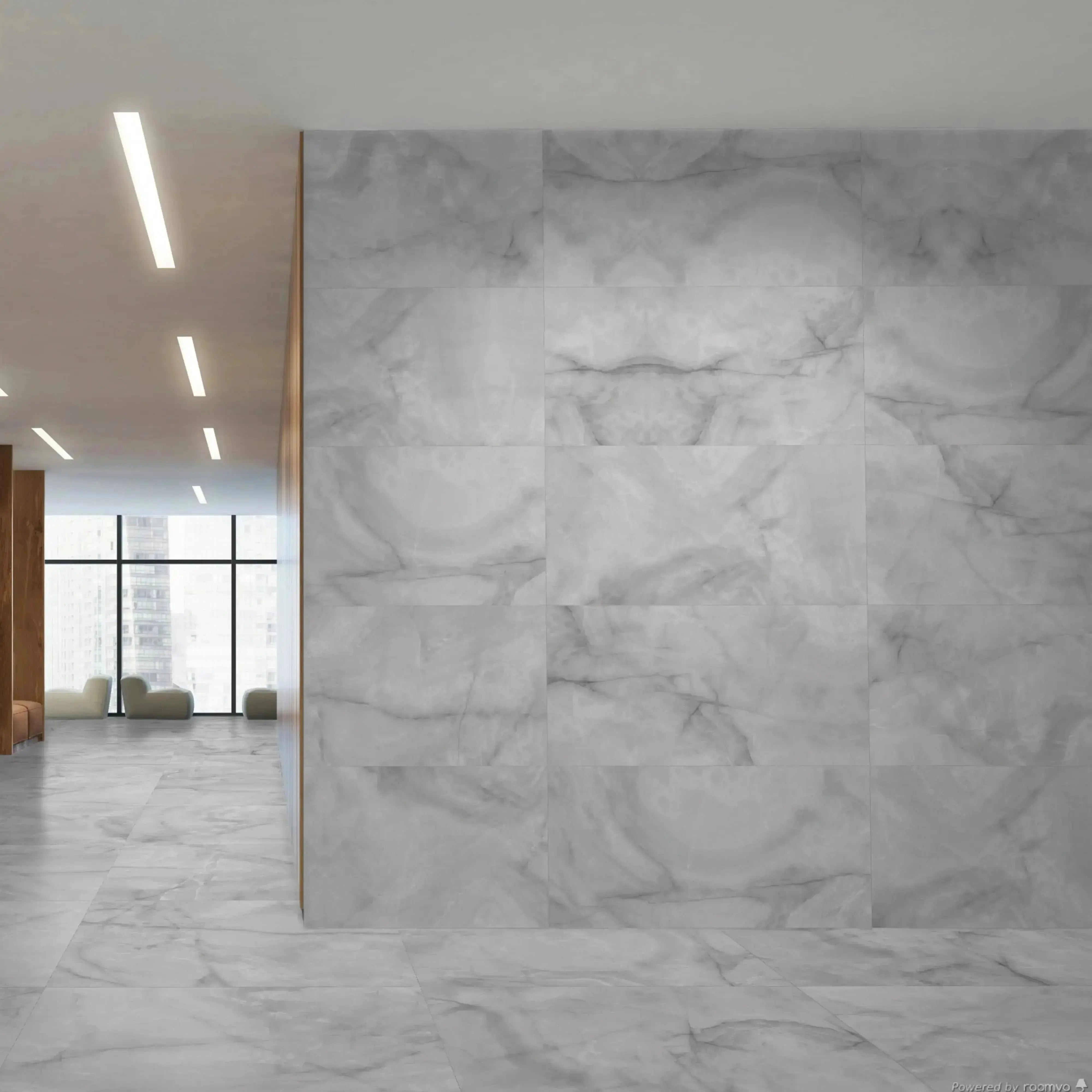 Opal Porcelain Tile Pearl 24x48 Matte