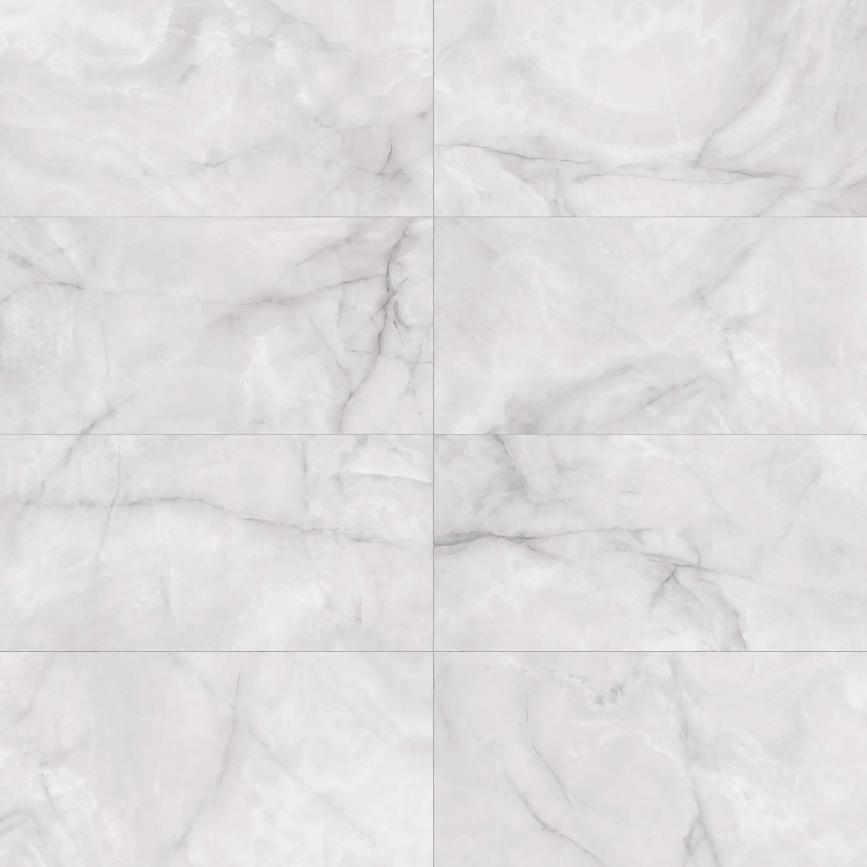 Opal Porcelain Tile White 12x24 Matte