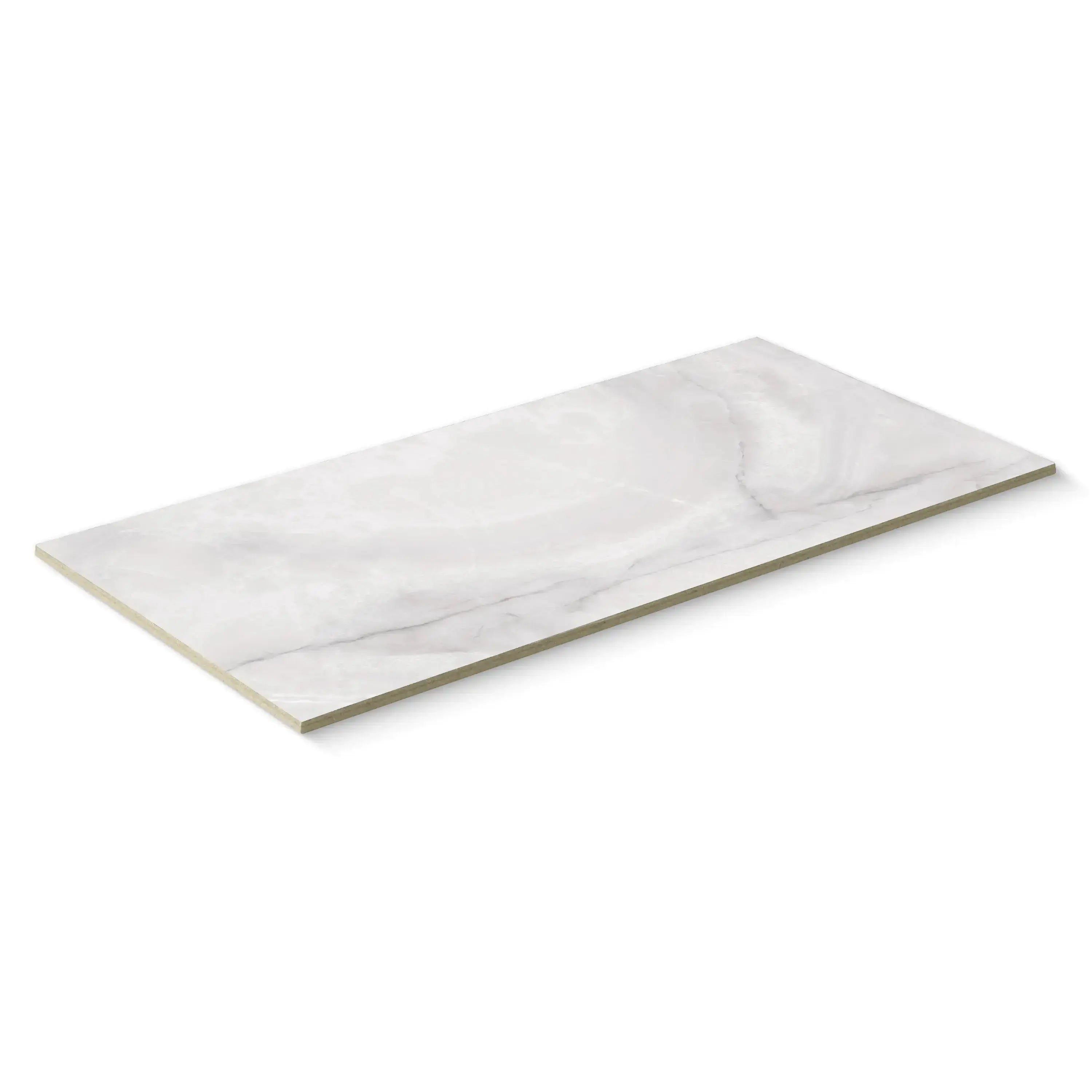 Opal Porcelain Tile White 24x48 Matte