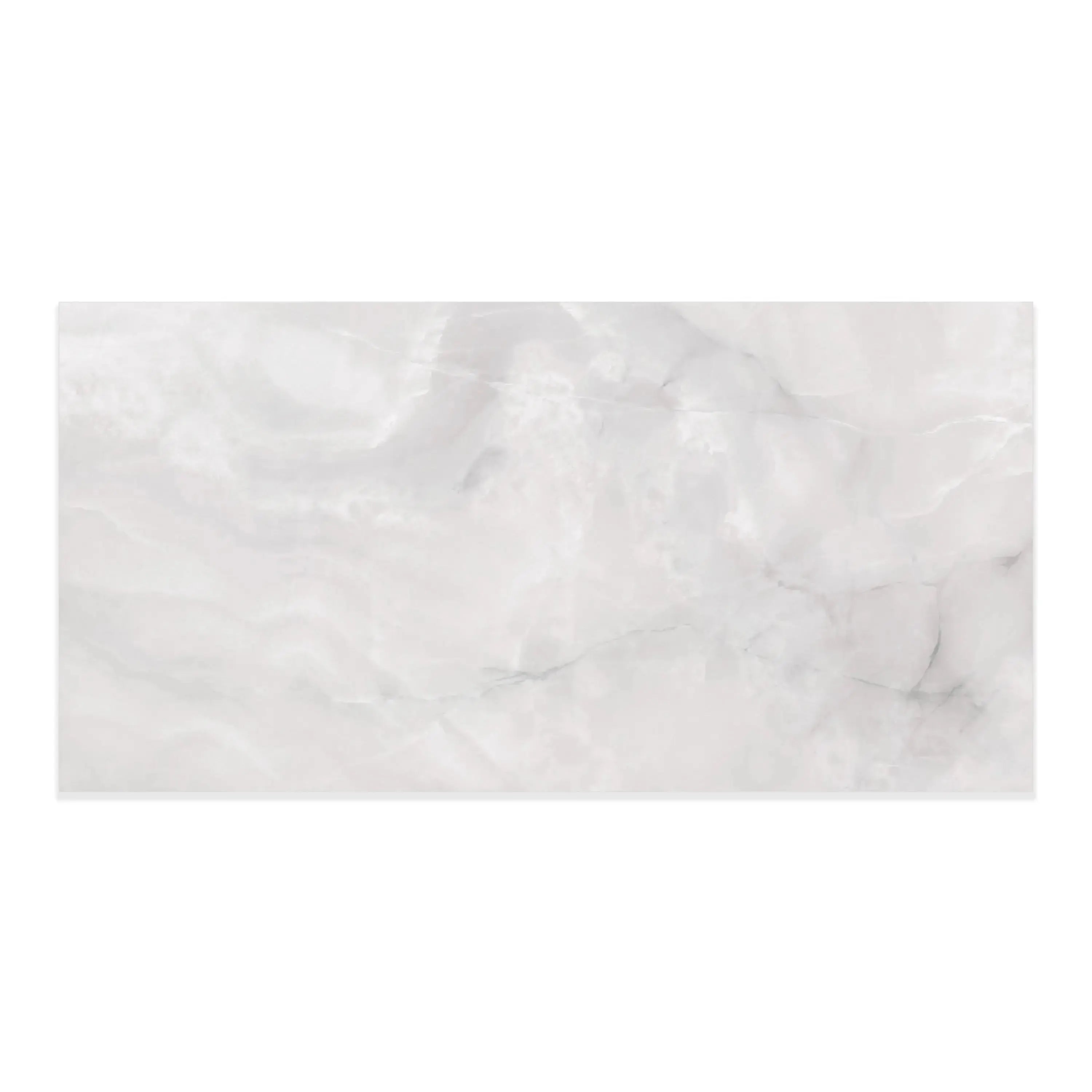 Opal Porcelain Tile White 12x24 Matte