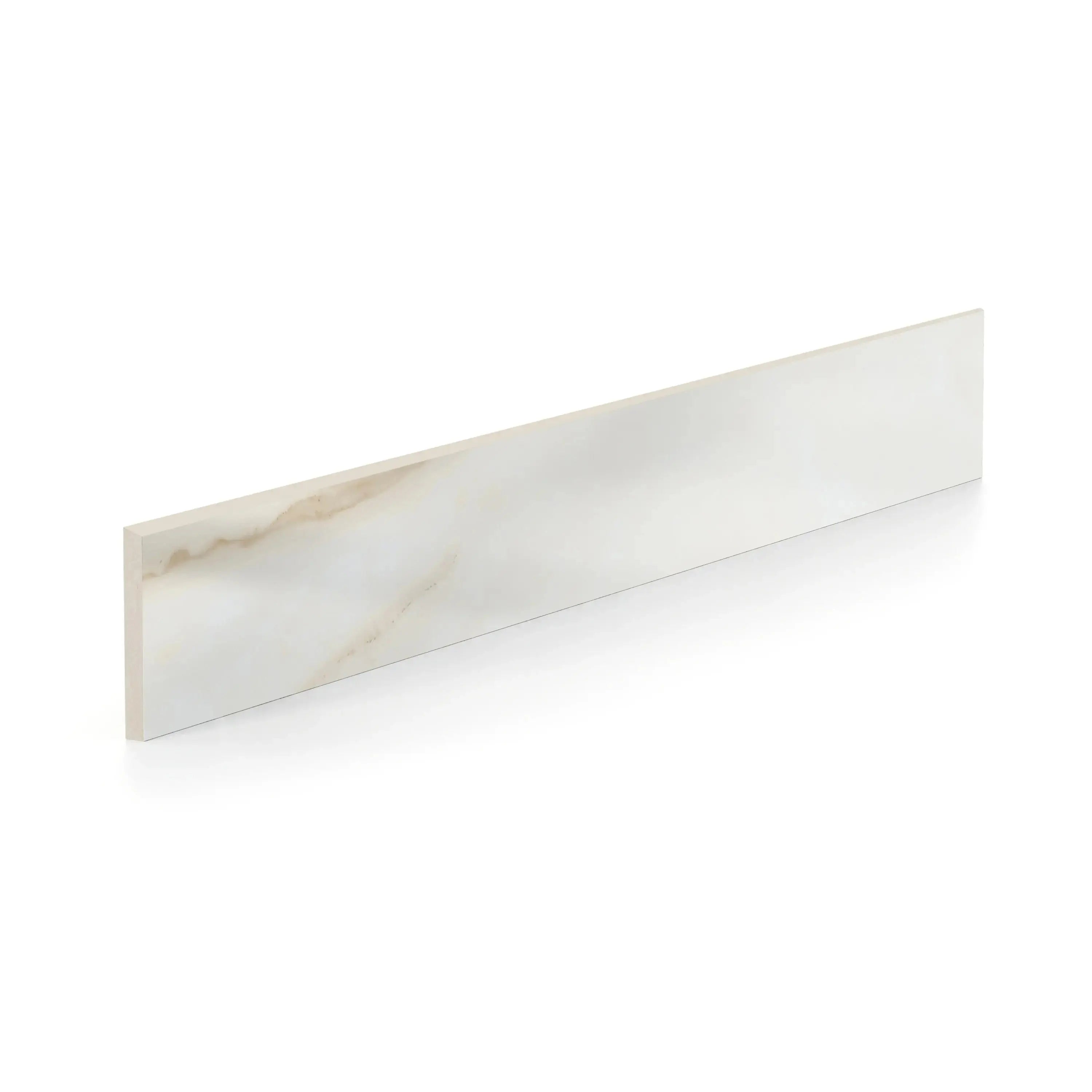 Liguria Porcelain Tile Gold Glossy Bullnose