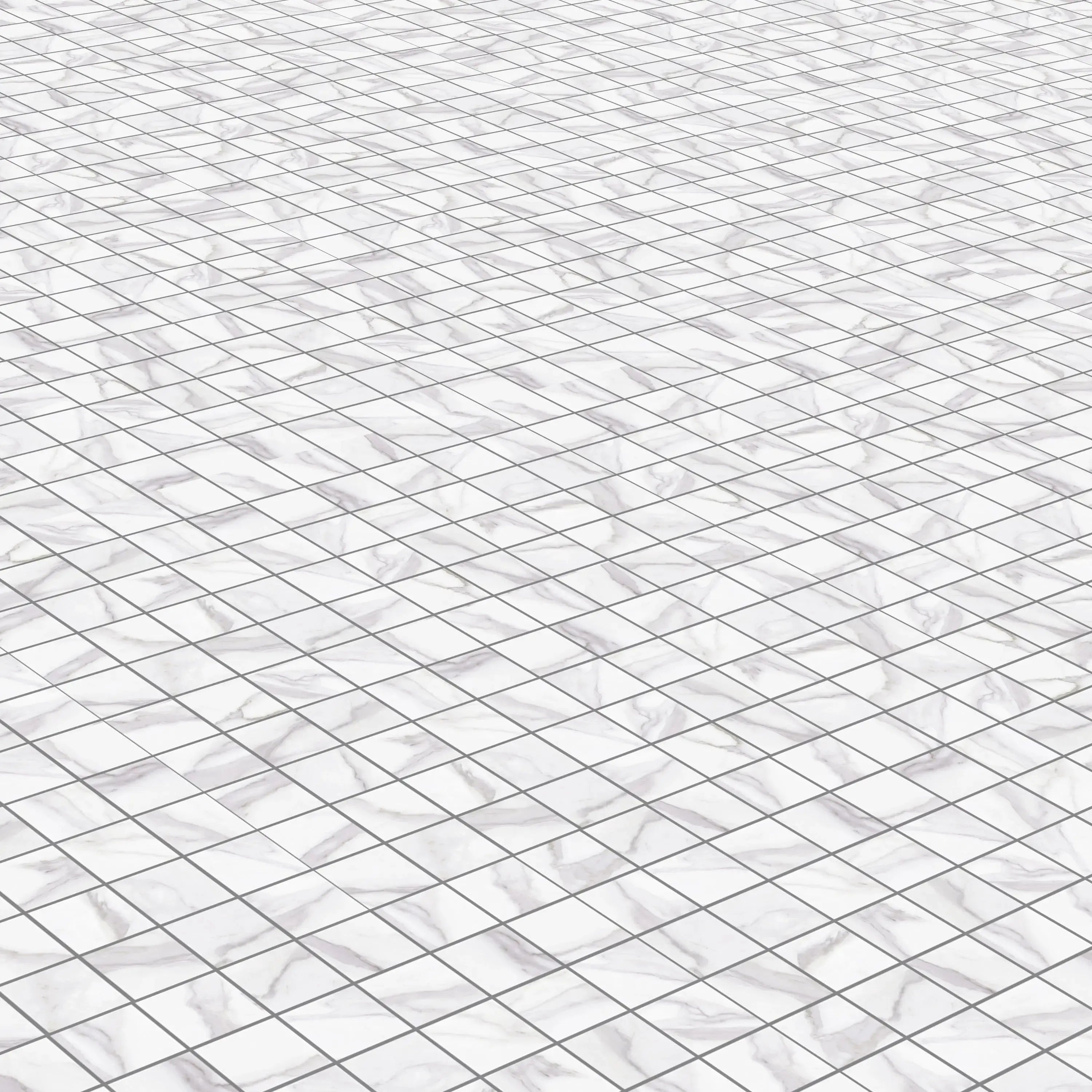 Liguria Porcelain Tile Silver Matte Square Mosaic 2x2 Sheet