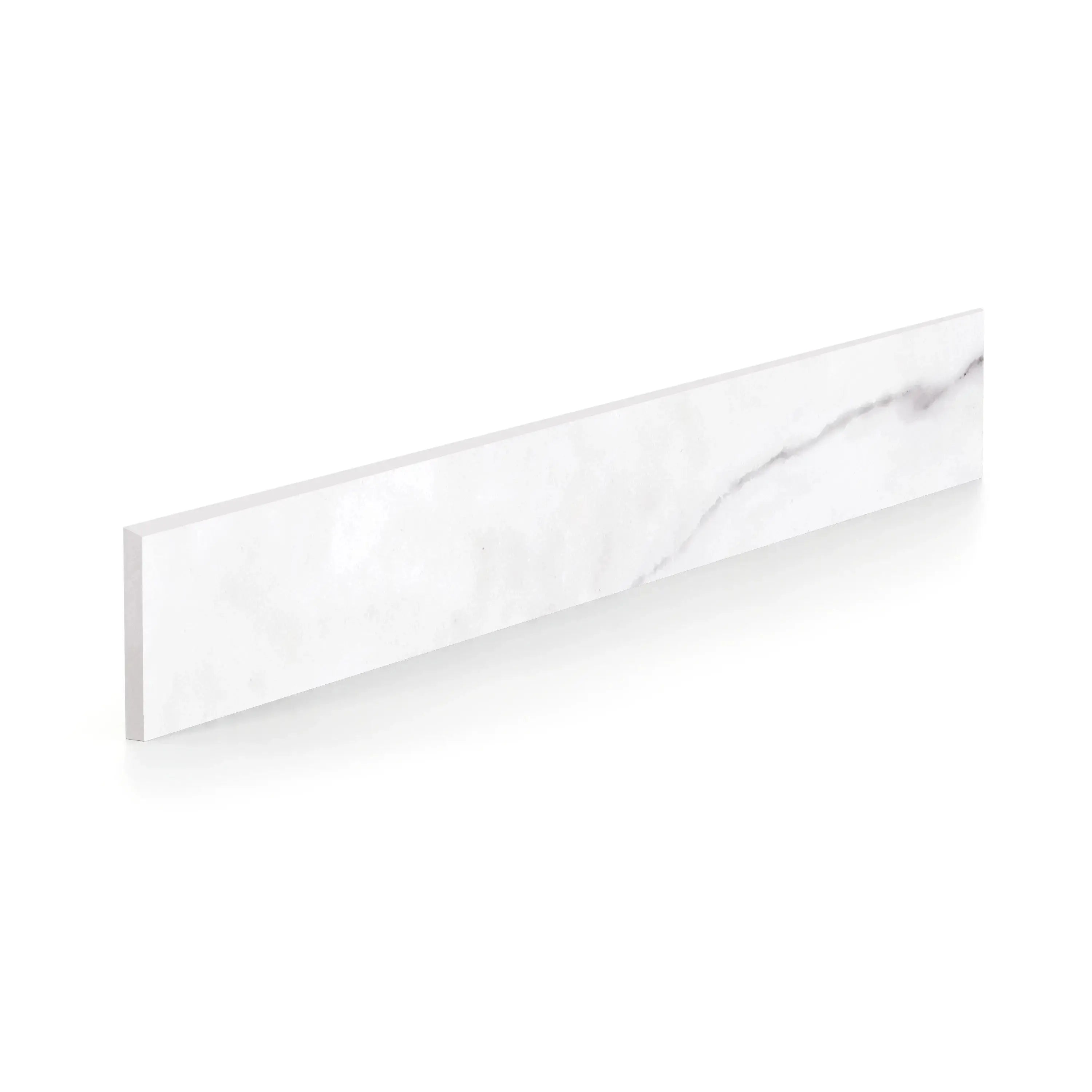 Liguria Porcelain Tile Silver Matte Bullnose