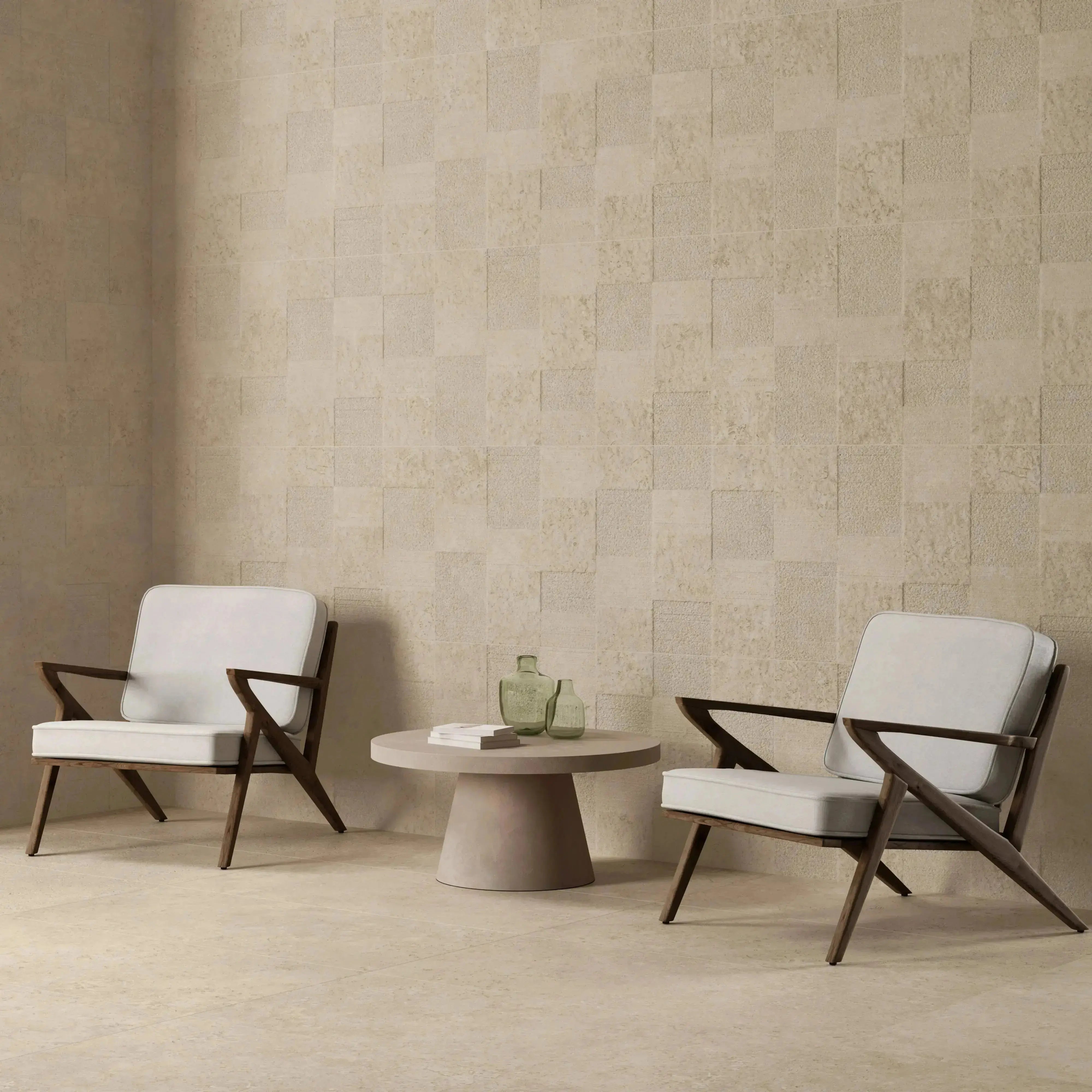 Jerusalem Stone Porcelain Tile Natural 24x48